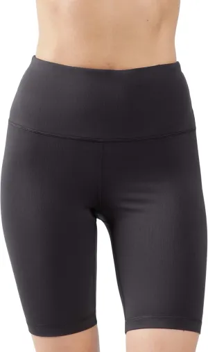 90 Degree By Reflex High Waisted Yoga Biker Shorts Ribbed Workout Running Spandex Shorts for Women