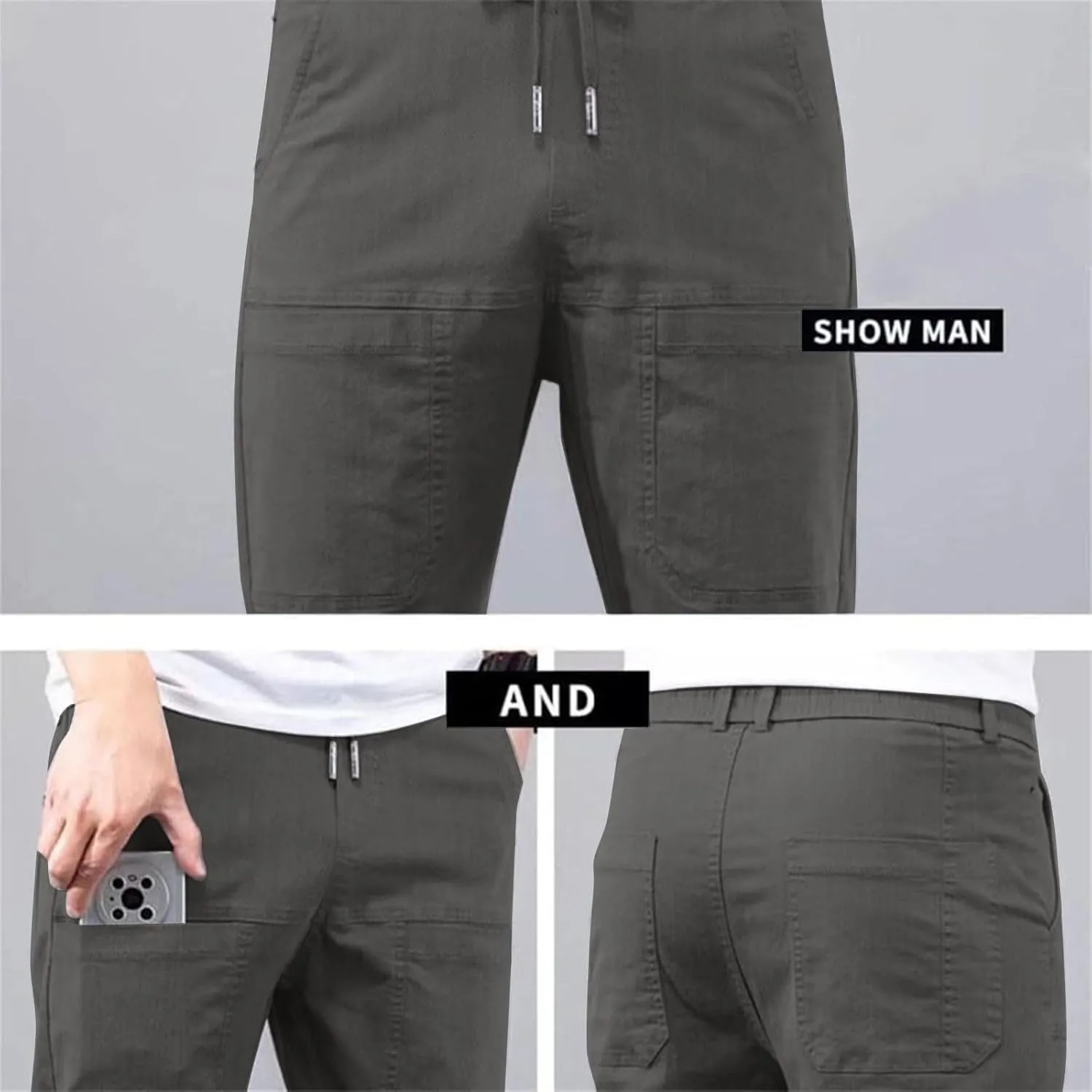 Acegents Cargo Pants, Acegents Mens Pants, Multipants - High Stretch Multi-Pocket Durable Cargo Pants Tactical Pants