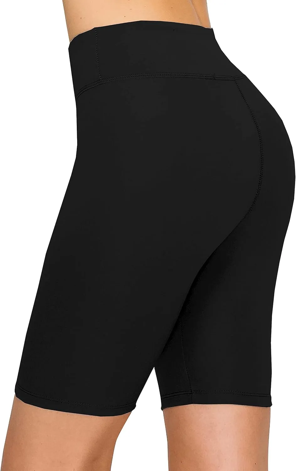 ALWAYS Women's Bike Shorts with Pockets - High Waist Compression Running Workout Athletic Yoga Shorts