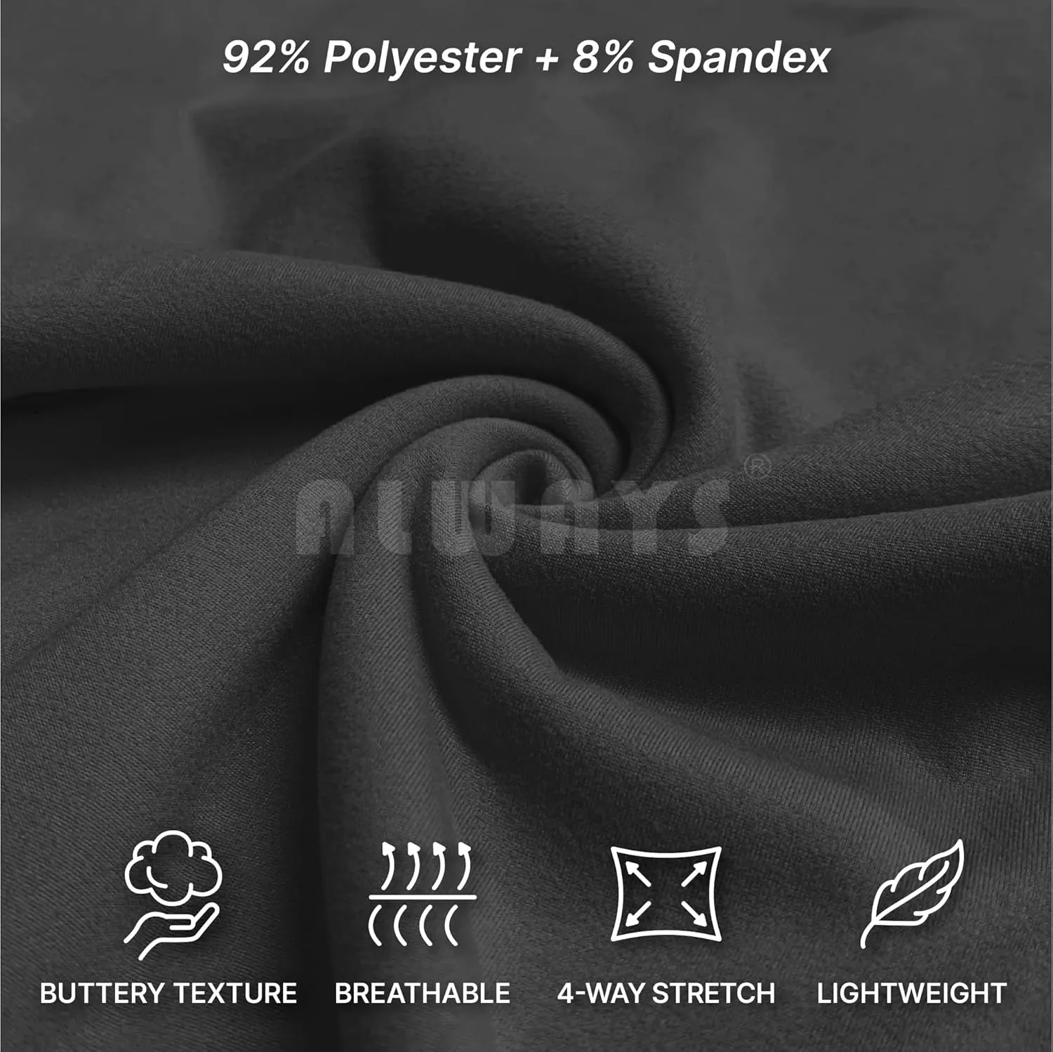 ALWAYS Women's Bike Shorts with Pockets - High Waist Compression Running Workout Athletic Yoga Shorts
