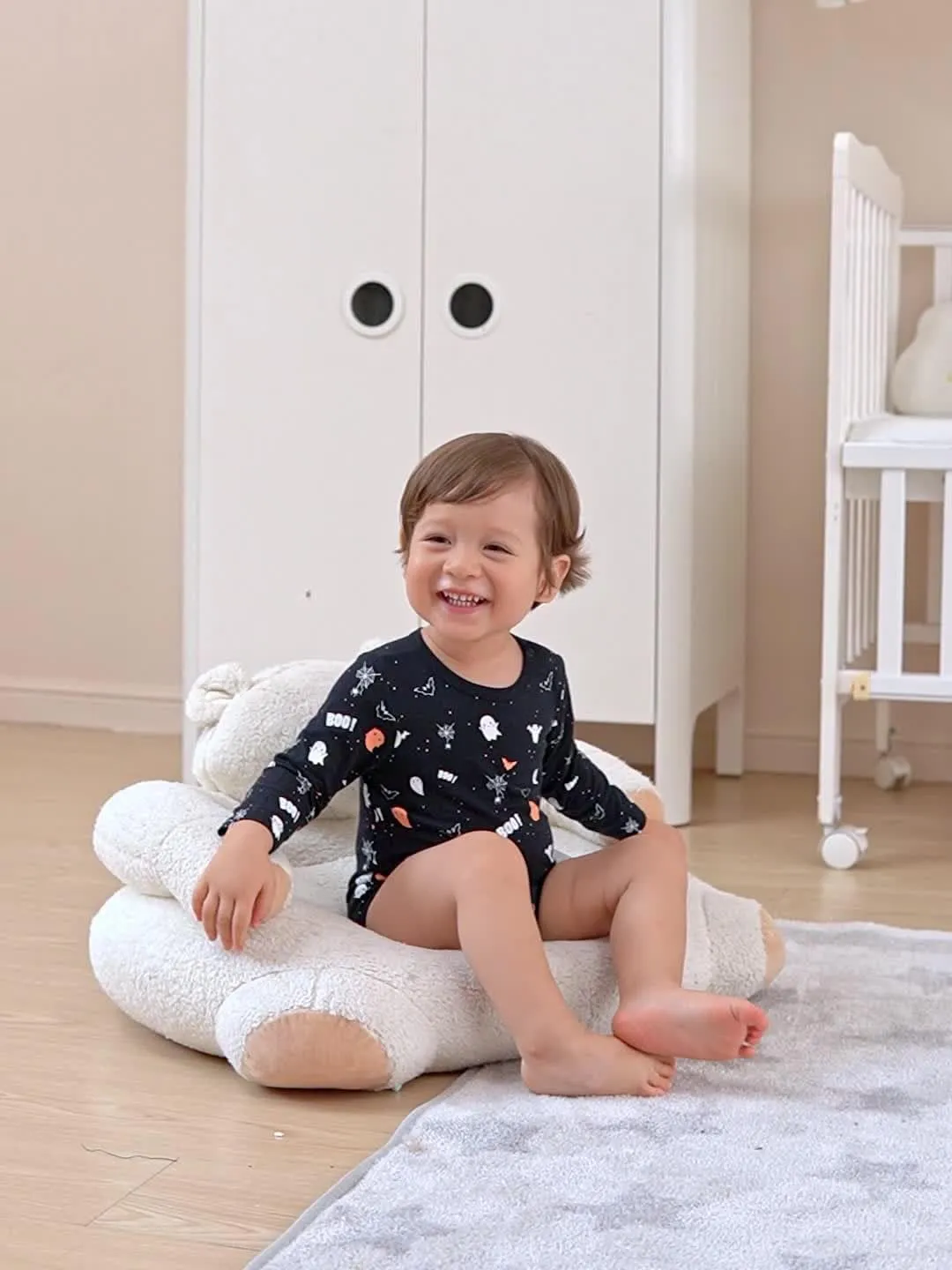 Baby boy girls Long Sleeve Jumpsuit Romper Fall Winter Outfit for Halloween,Chrismas