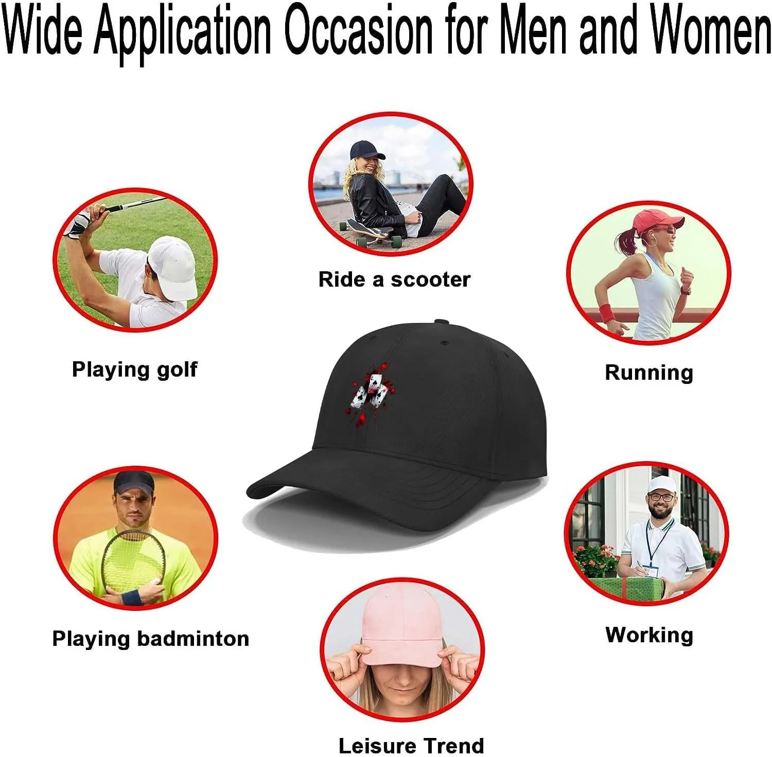 Baseball Cap Unisex Dad Cap Adult Athleisure Cap Adjustable