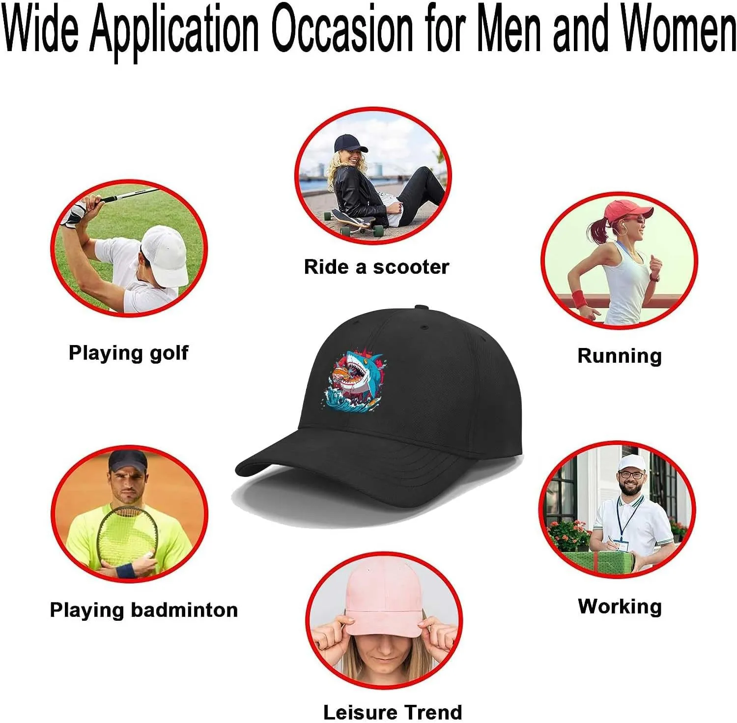 Baseball Cap Unisex Dad Cap Adult Athleisure Cap Adjustable