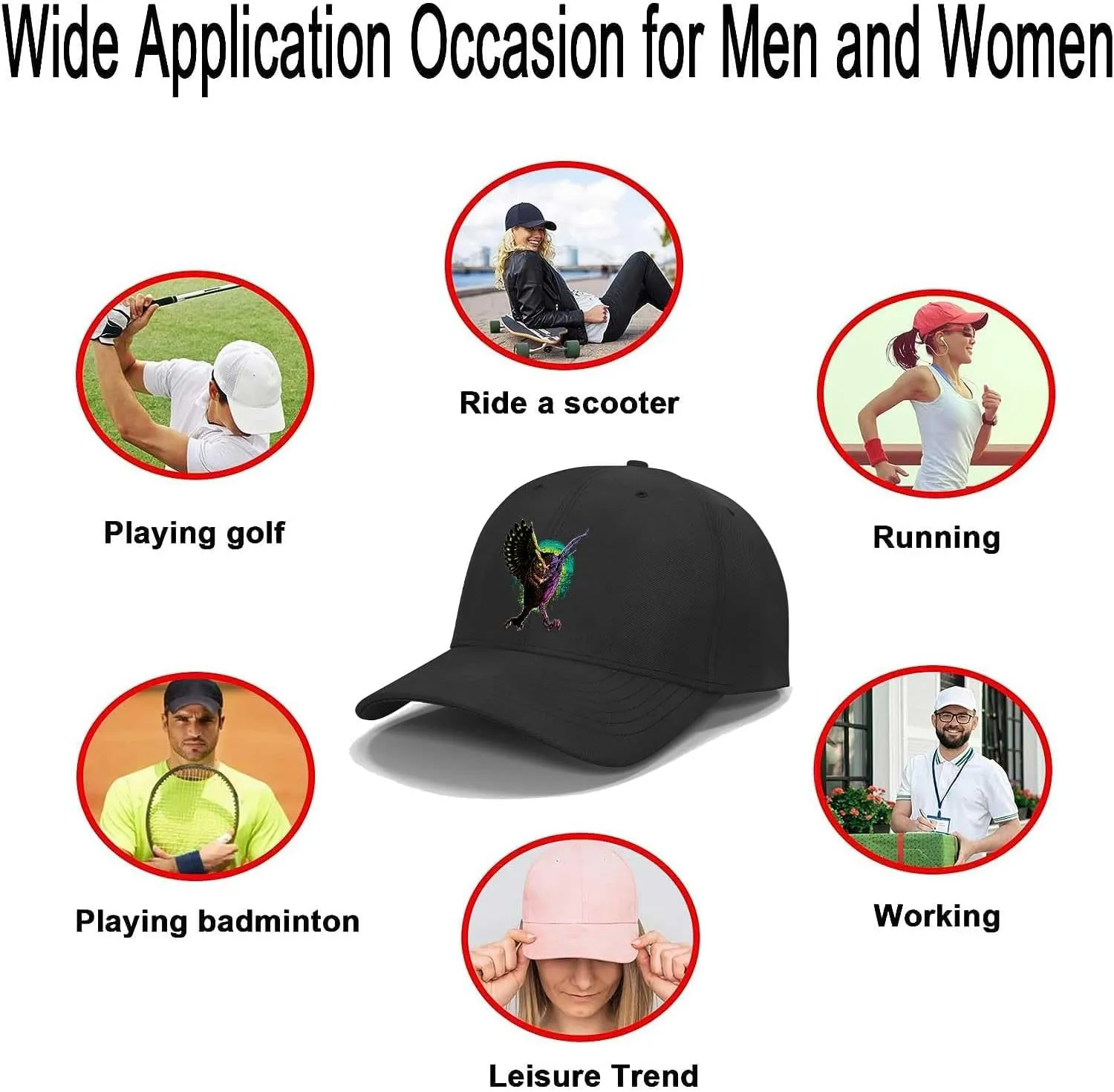 Baseball Cap,Unisex Dad Cap,Adult Athleisure Cap Adjustable