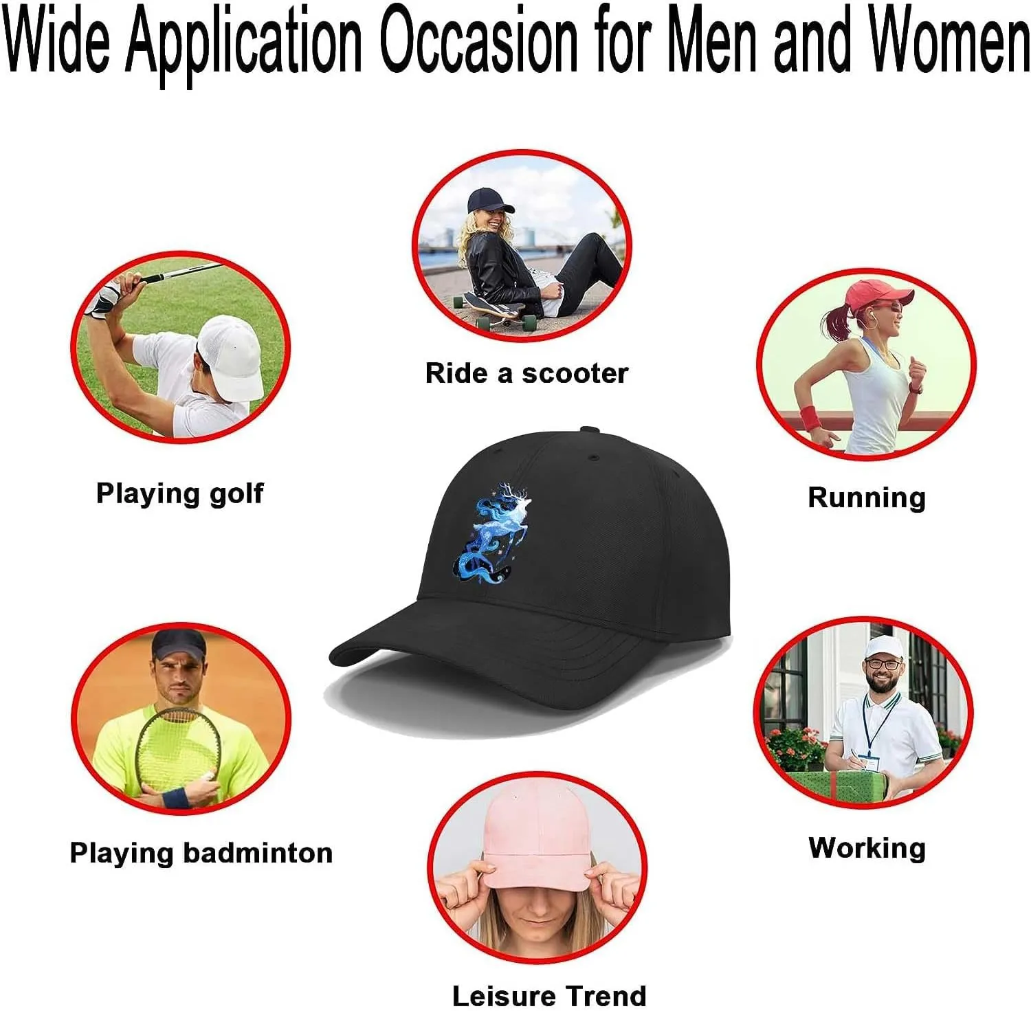Baseball Cap,Unisex Dad Cap,Adult Athleisure Cap Adjustable