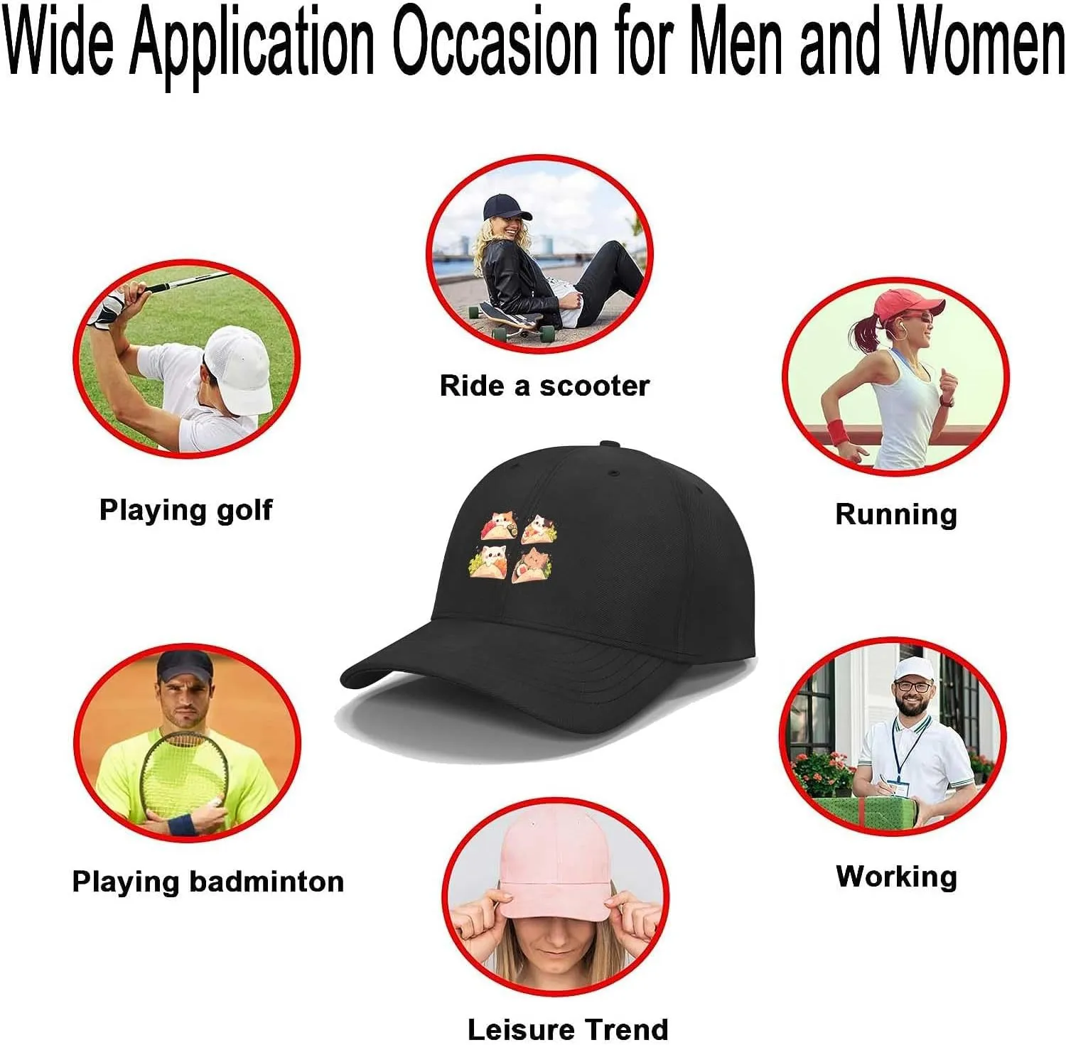 Baseball Cap,Unisex Dad Cap,Adult Athleisure Cap Adjustable
