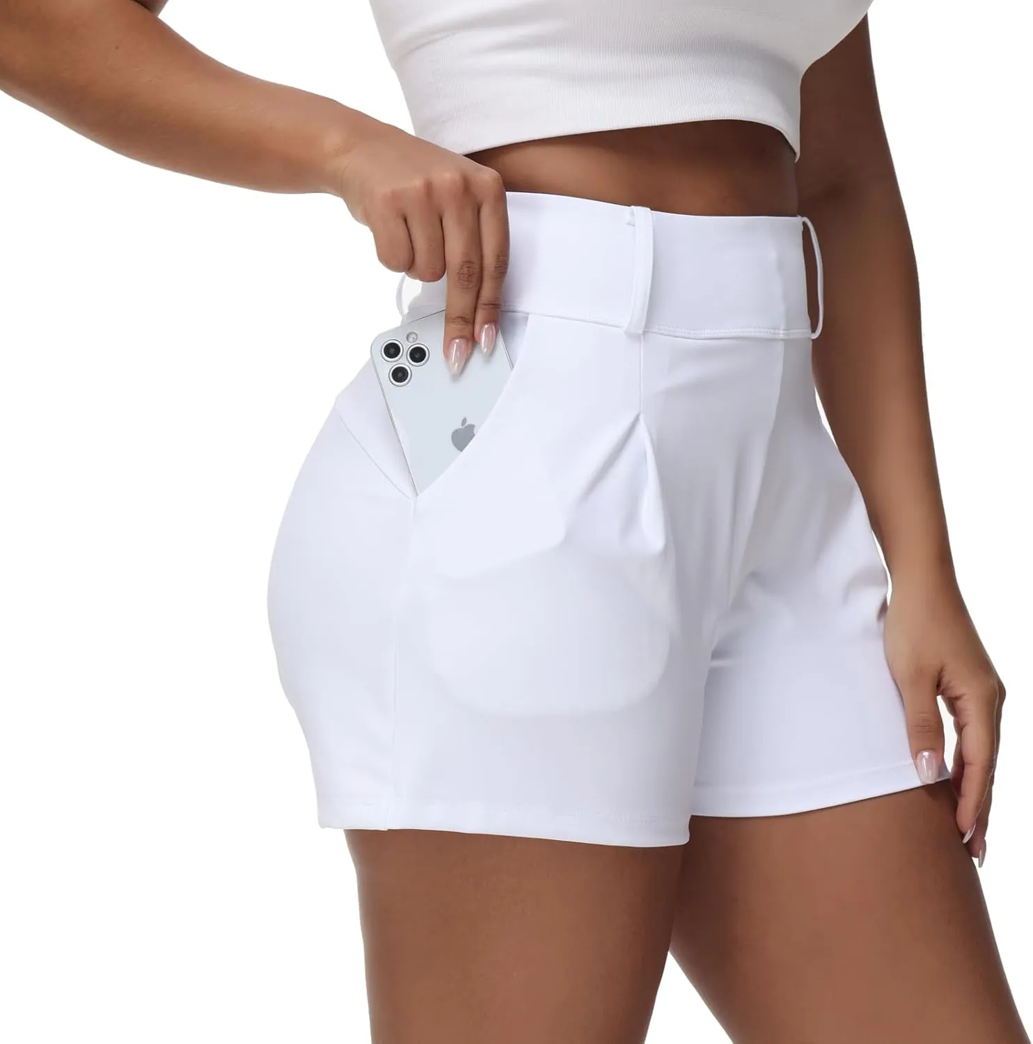 Blaosn Womens Golf Shorts Workout Running Bike Gym Athletic Lounge Work Dress Pants High Waist Cute Clothes Summer Outfits