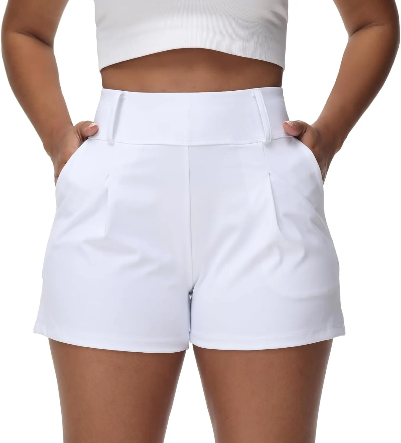 Blaosn Womens Golf Shorts Workout Running Bike Gym Athletic Lounge Work Dress Pants High Waist Cute Clothes Summer Outfits
