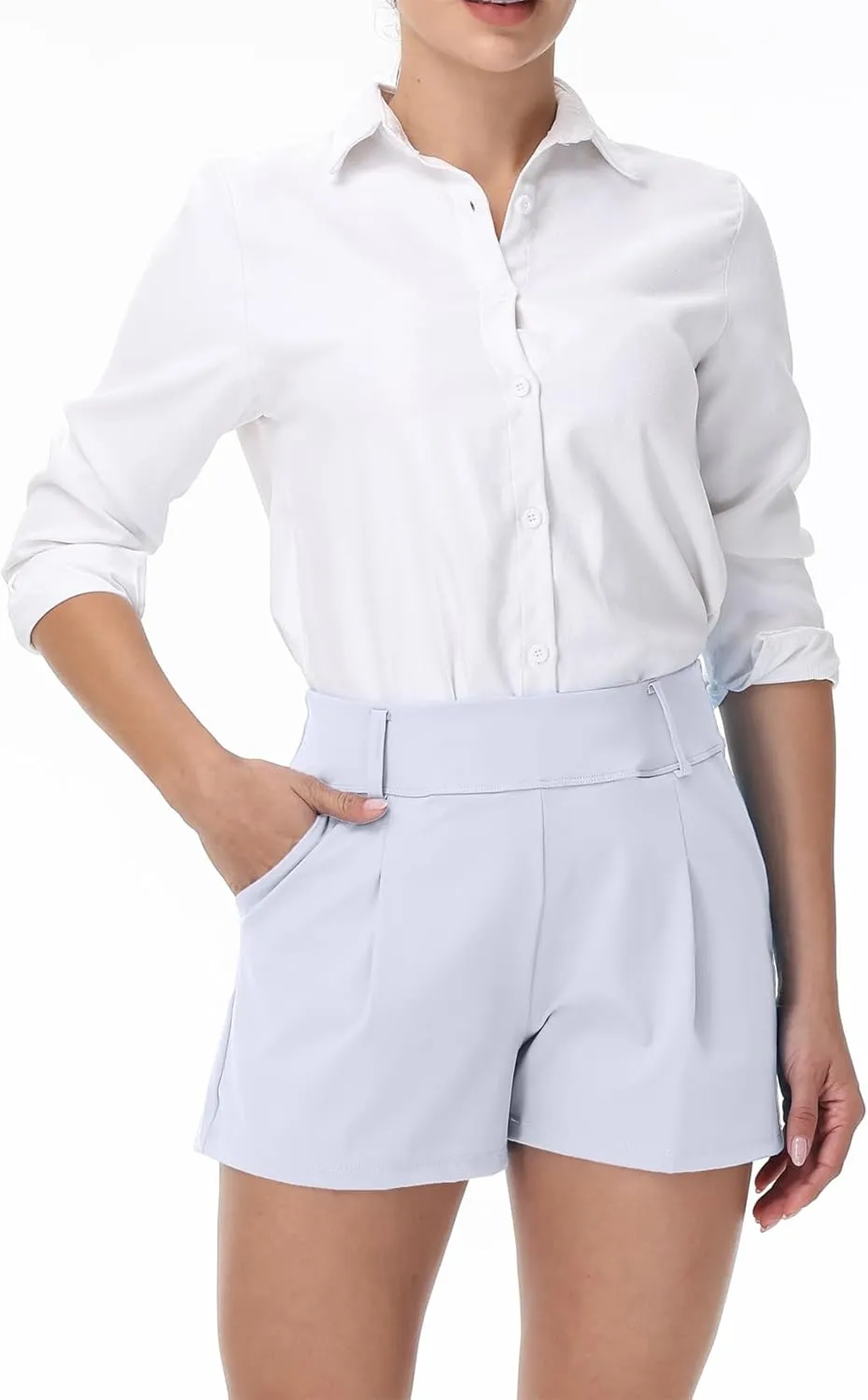Blaosn Womens Golf Shorts Workout Running Bike Gym Athletic Lounge Work Dress Pants High Waist Cute Clothes Summer Outfits