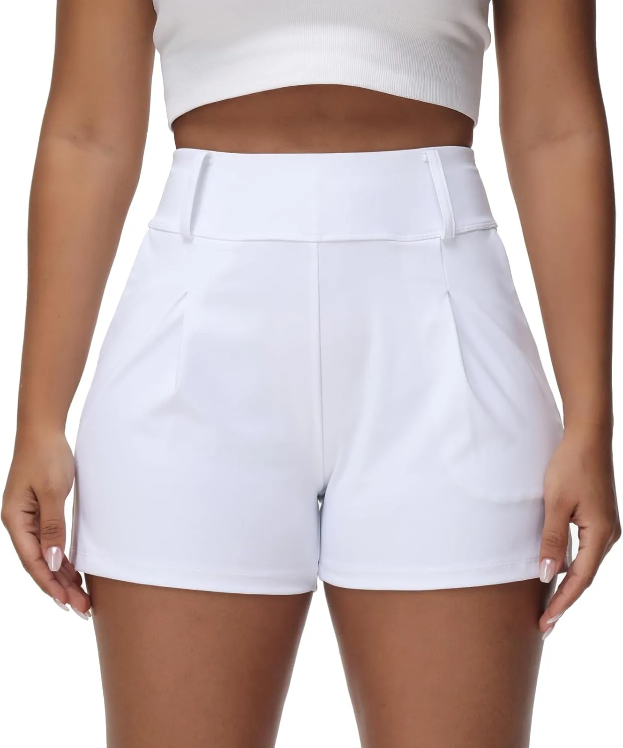 Blaosn Womens Golf Shorts Workout Running Bike Gym Athletic Lounge Work Dress Pants High Waist Cute Clothes Summer Outfits