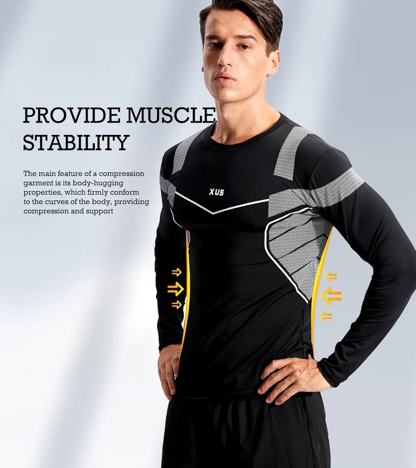 BOOMCOOL 5PCS Gym Clothes for Men Workout Sets