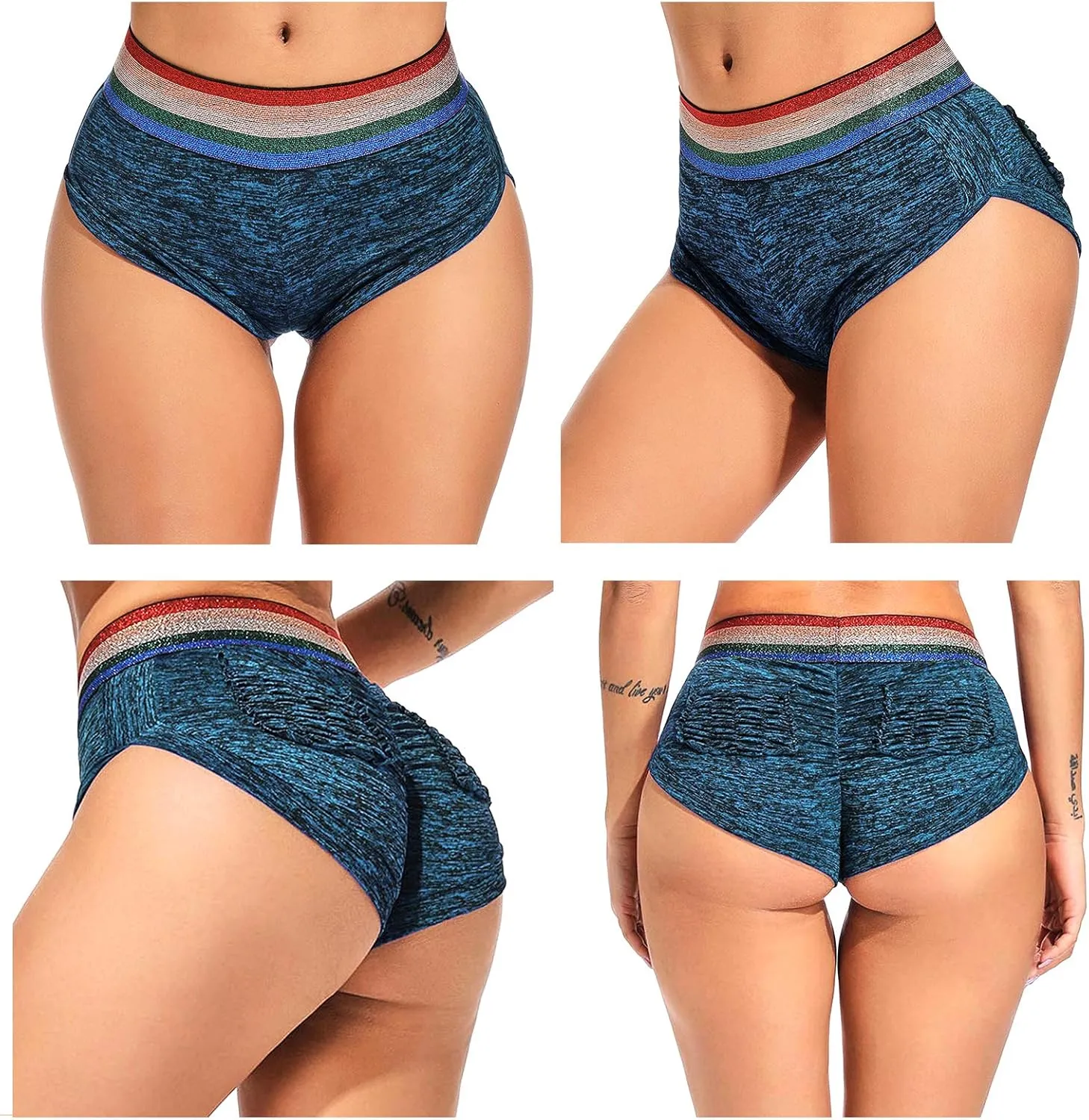 Booty Shorts for Women Sexy Slutty Butt Scrunch Twerk Shorts Daisy Dukes Cute Athleisure Shorts