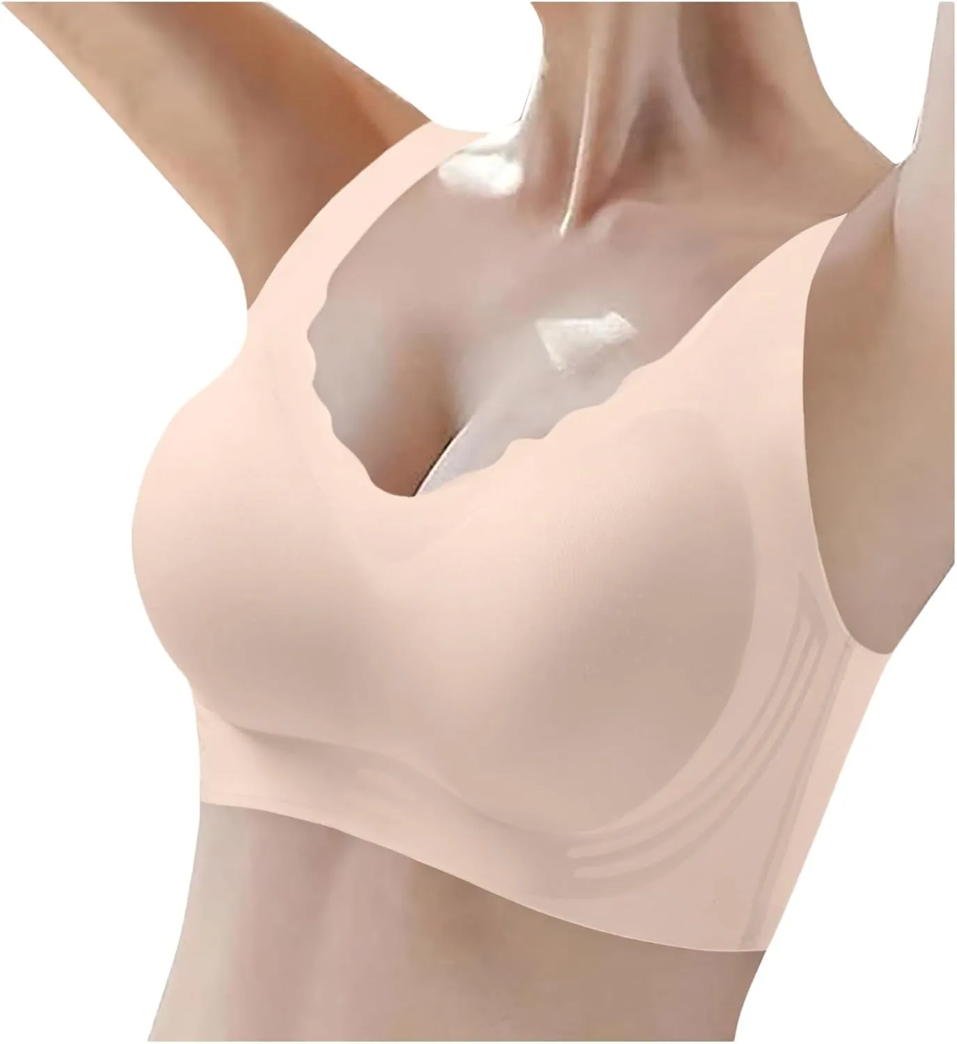 Bras for Women No Underwire, Push Up Seamless Bra Wireless Bras for Women Soft and Lightly, Full Coverage Bras for Everyday