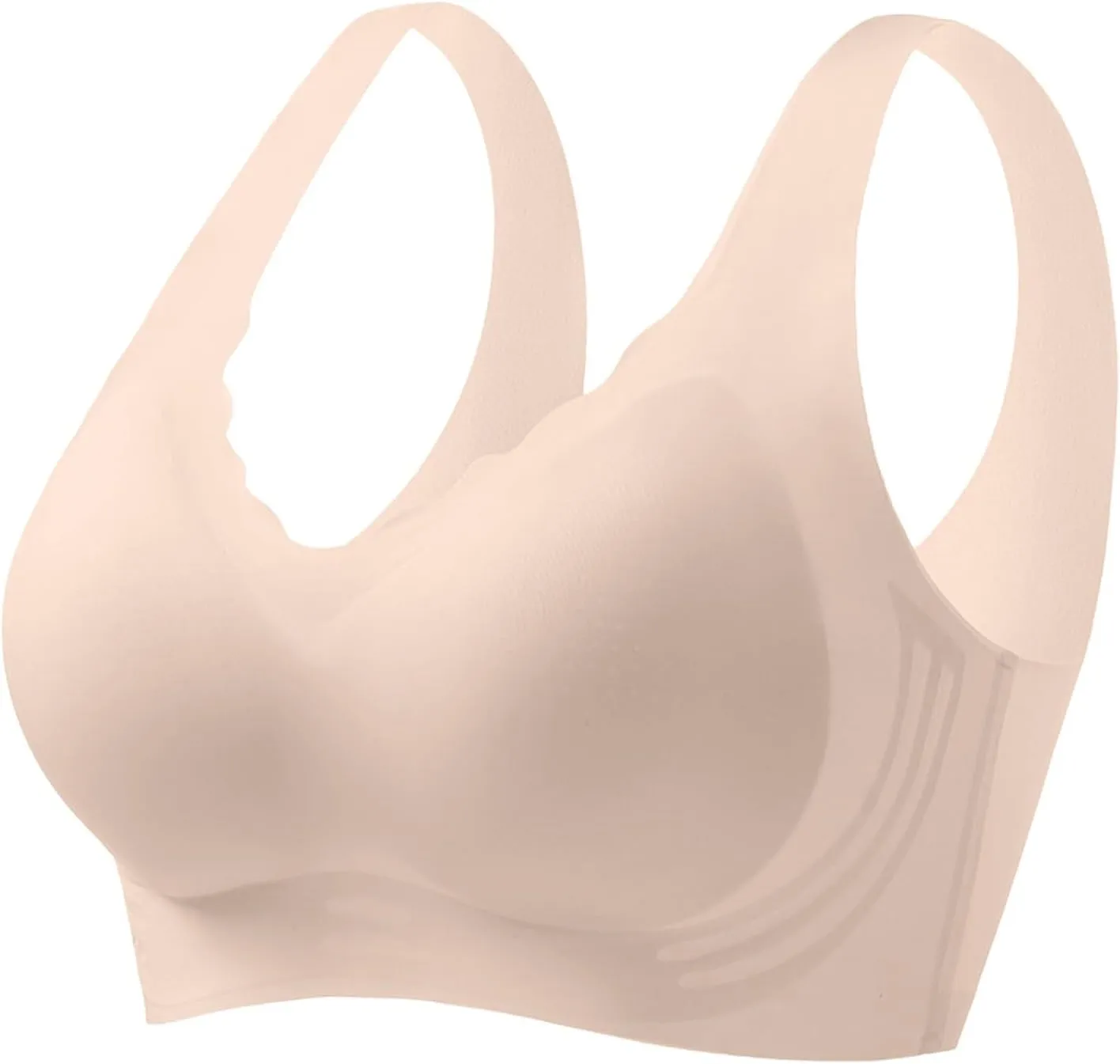 Bras for Women No Underwire, Push Up Seamless Bra Wireless Bras for Women Soft and Lightly, Full Coverage Bras for Everyday
