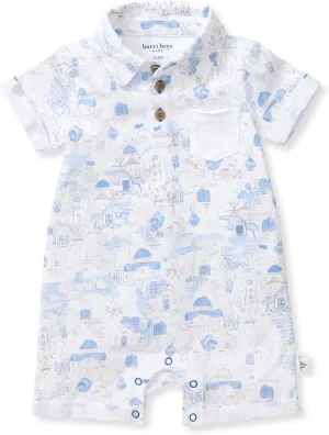 Burt's Bees Baby Baby Boys Romper, 100% Organic Cotton, One-piece Outfit Boy Clothes for Sizes Newborn to 24 Months