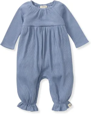 Burt's Bees Baby Baby Girls Romper - 100% Organic Cotton, One-Piece Shortall Girl Outfit for Sizes Newborn to 24 Months