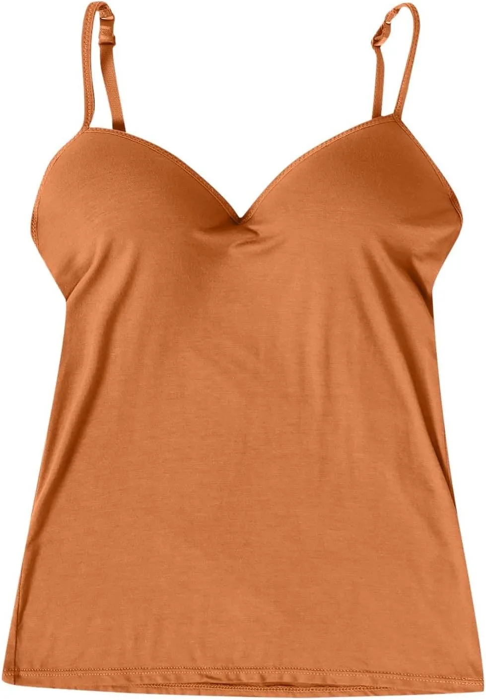 Camisole Tops for Women Cotton Adjustable Strap Stretch Tank Tops Built in Shelf Bra Workout Yoga Shirt