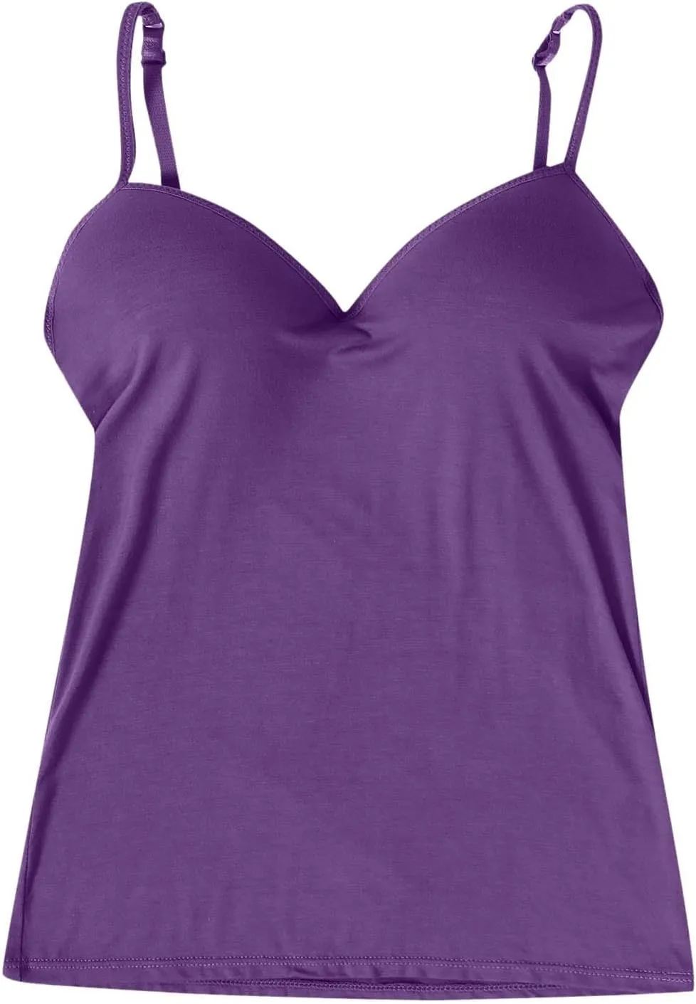Camisole Tops for Women Wtih Shelf Bra Spaghetti Straps Workout Yoga Shirts Stretch Tank Tops Layer Padded Bra