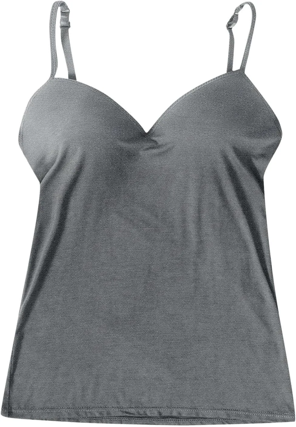 Camisole Tops for Women Wtih Shelf Bra Spaghetti Straps Workout Yoga Shirts Stretch Tank Tops Layer Padded Bra