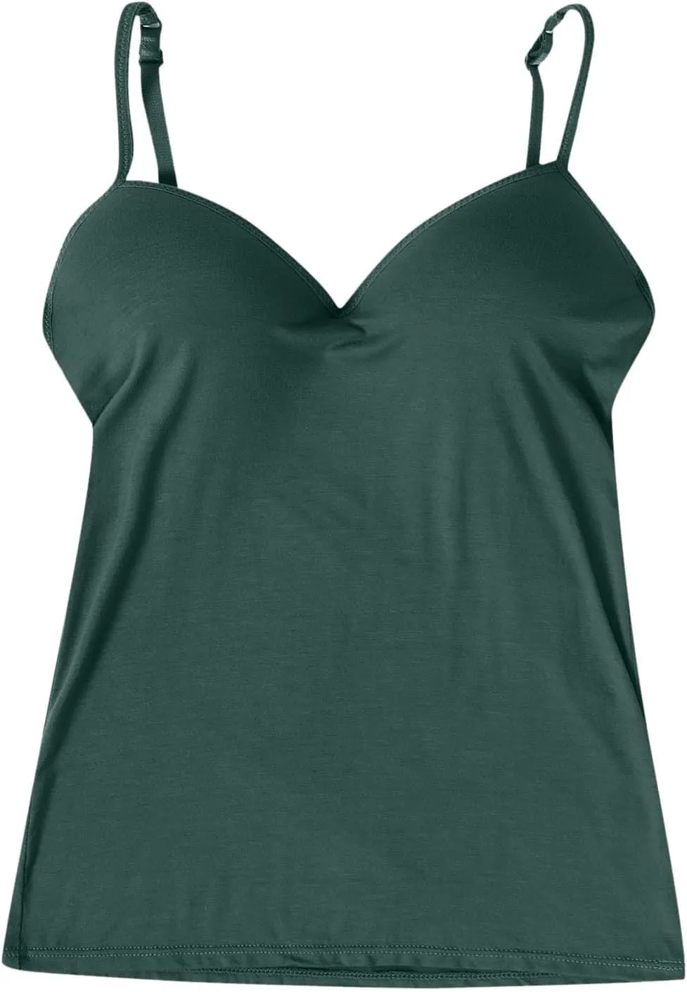 Camisole Tops for Women Wtih Shelf Bra Spaghetti Straps Workout Yoga Shirts Stretch Tank Tops Layer Padded Bra