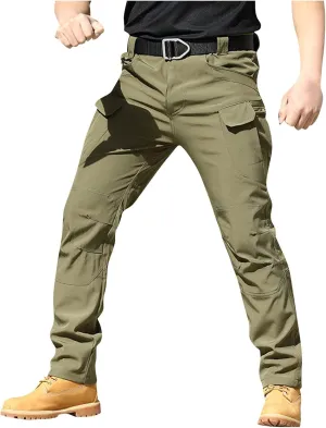 Cargo Pants for Men Baggy Ripstop Pants Multi Pockets Outdoor Work Hiking Pants Match Mens Wild Cargo Pants