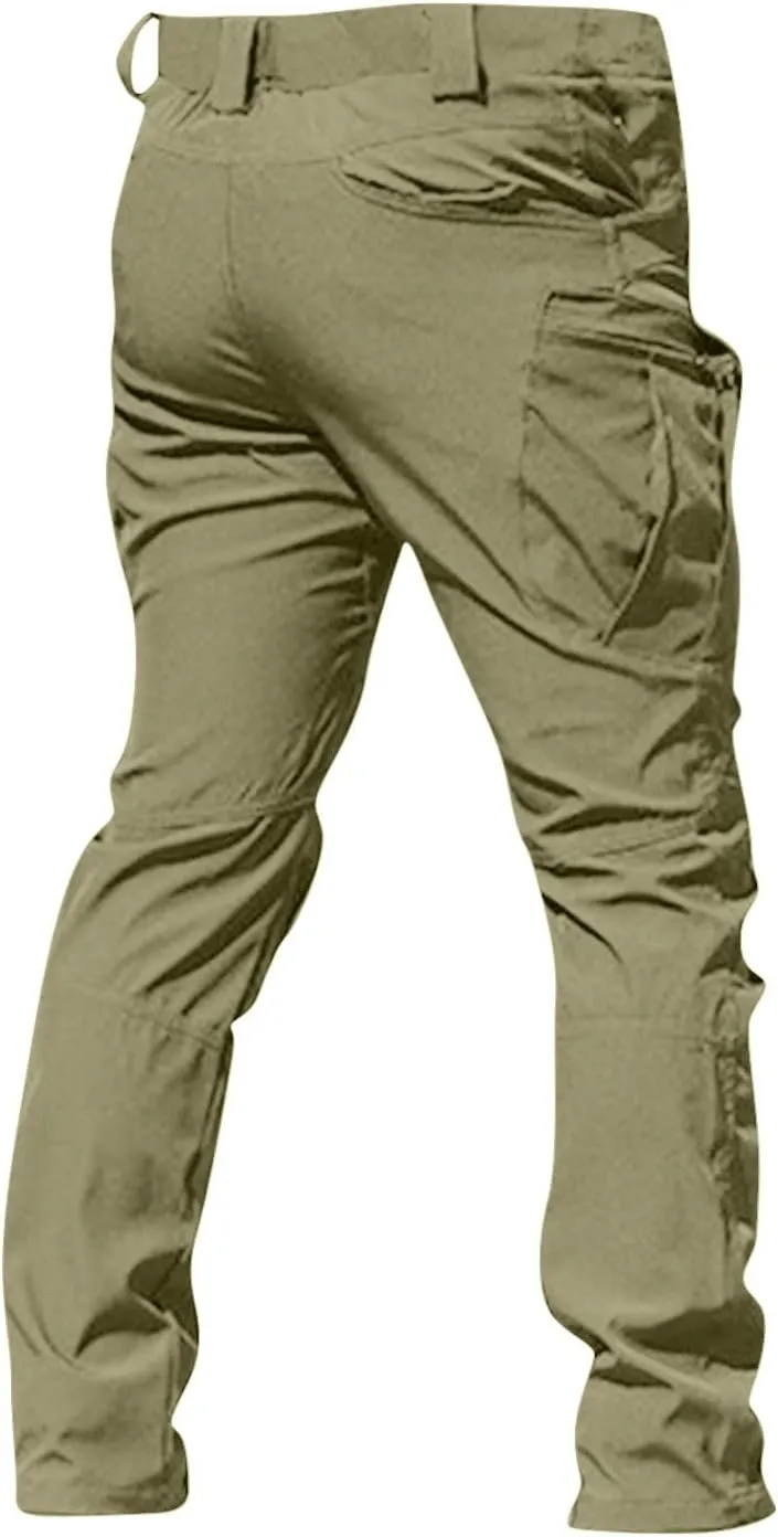 Cargo Pants for Men Baggy Ripstop Pants Multi Pockets Outdoor Work Hiking Pants Match Mens Wild Cargo Pants