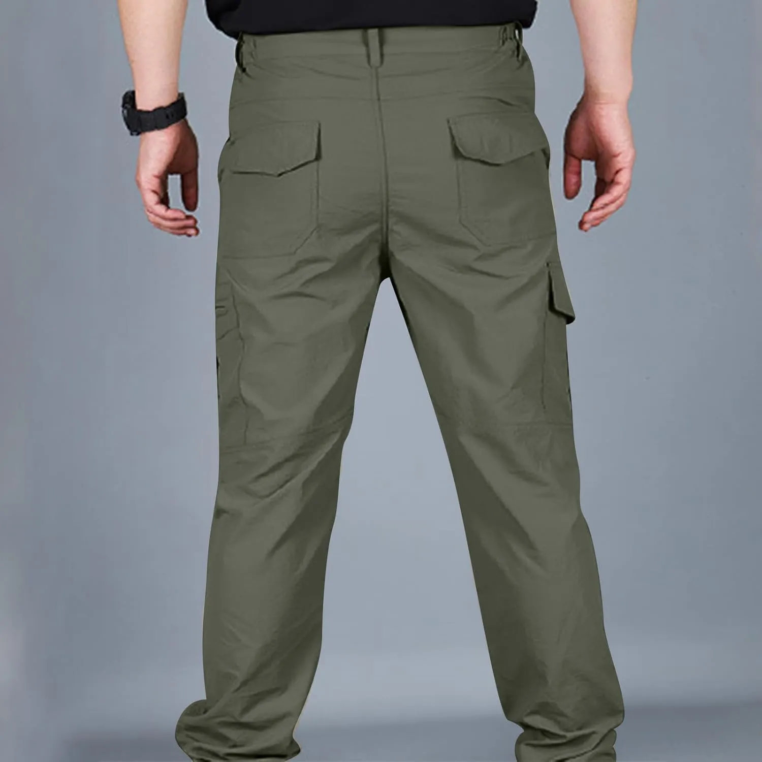 Cargo Pants for Men Lightweight Stretch Hiking Pants Military Cargo Work Pants Ripstop Tactical Waterproof Pants