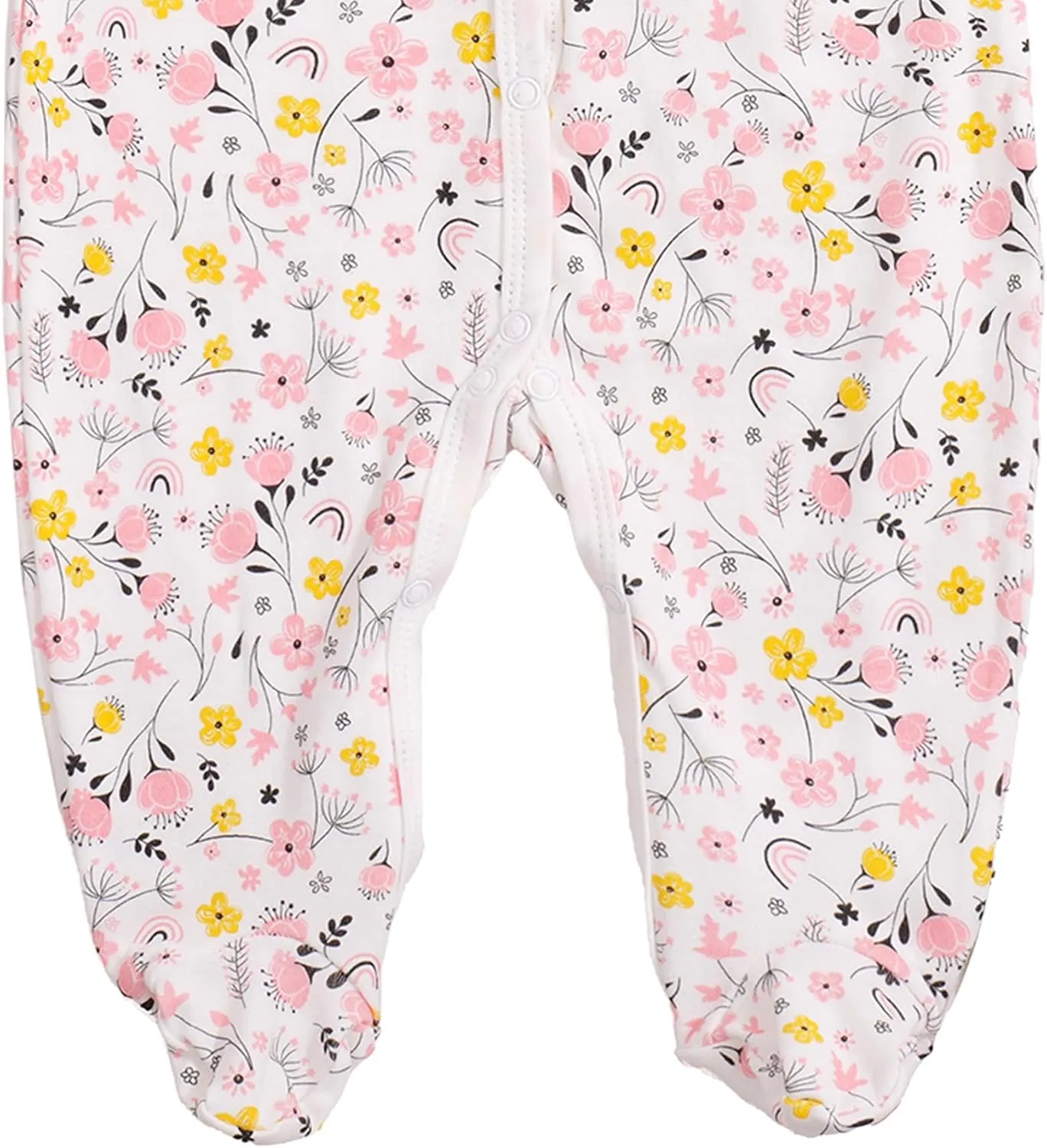 Clothes for Baby Girls 100% Cotton Printed Long Sleeve Footed One-Piece Romper Baby Boy Clothes Set