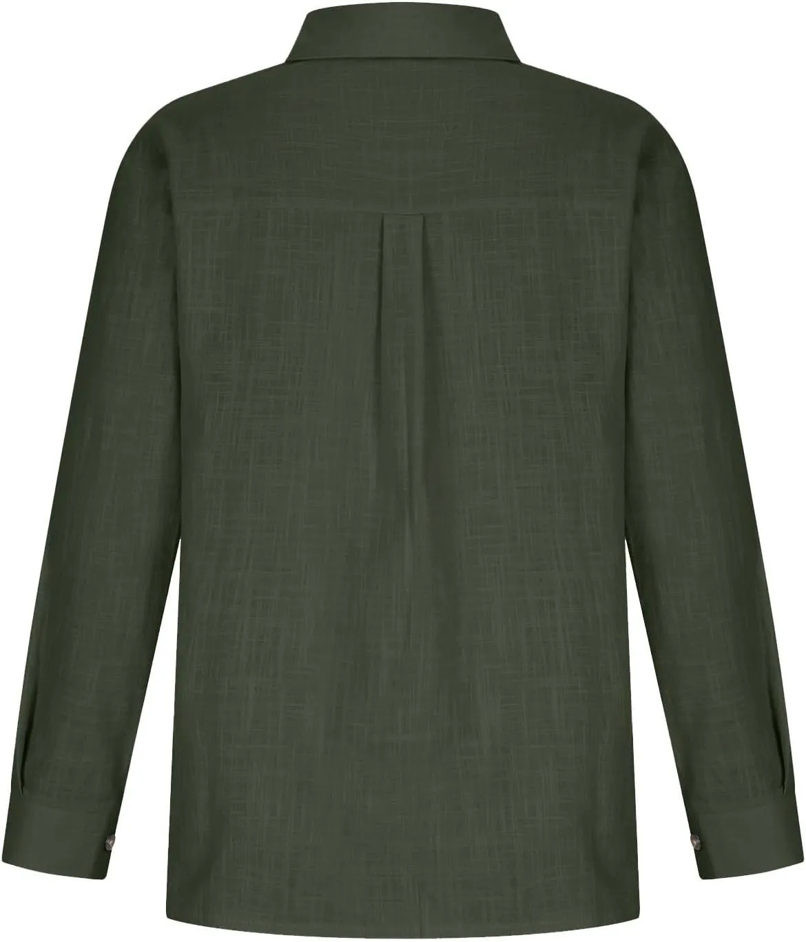 Cotton Linen Shirts for Women 2025 Spring Casual Long Sleeve Tops Button Down Lapel Blouses Summer Loose Work Tshirt