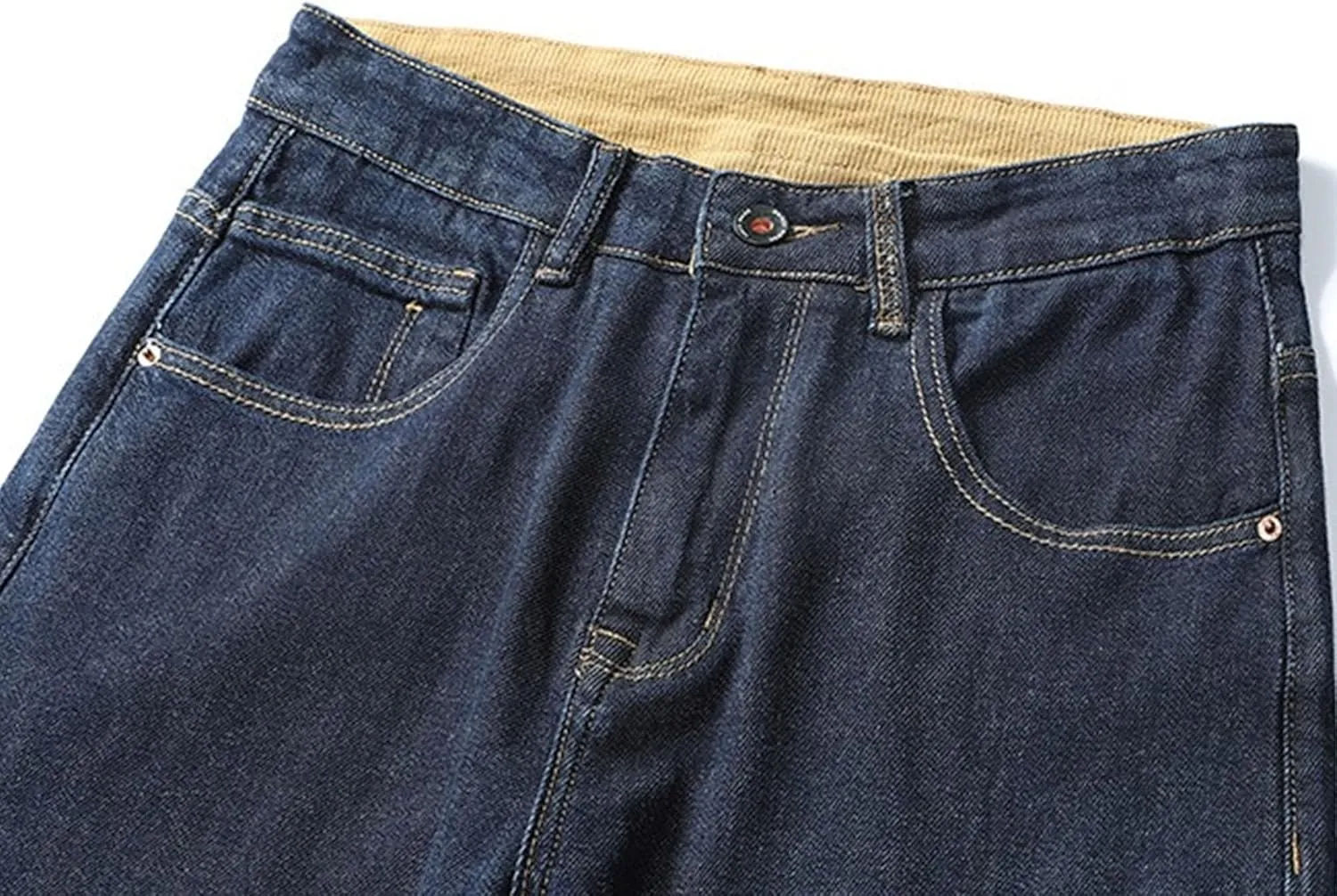 Cowboy Cut Vintage Pants Classic Pocket Relaxed Fit Cotton Jean Slim Fit Straight Leg Denim Jeans