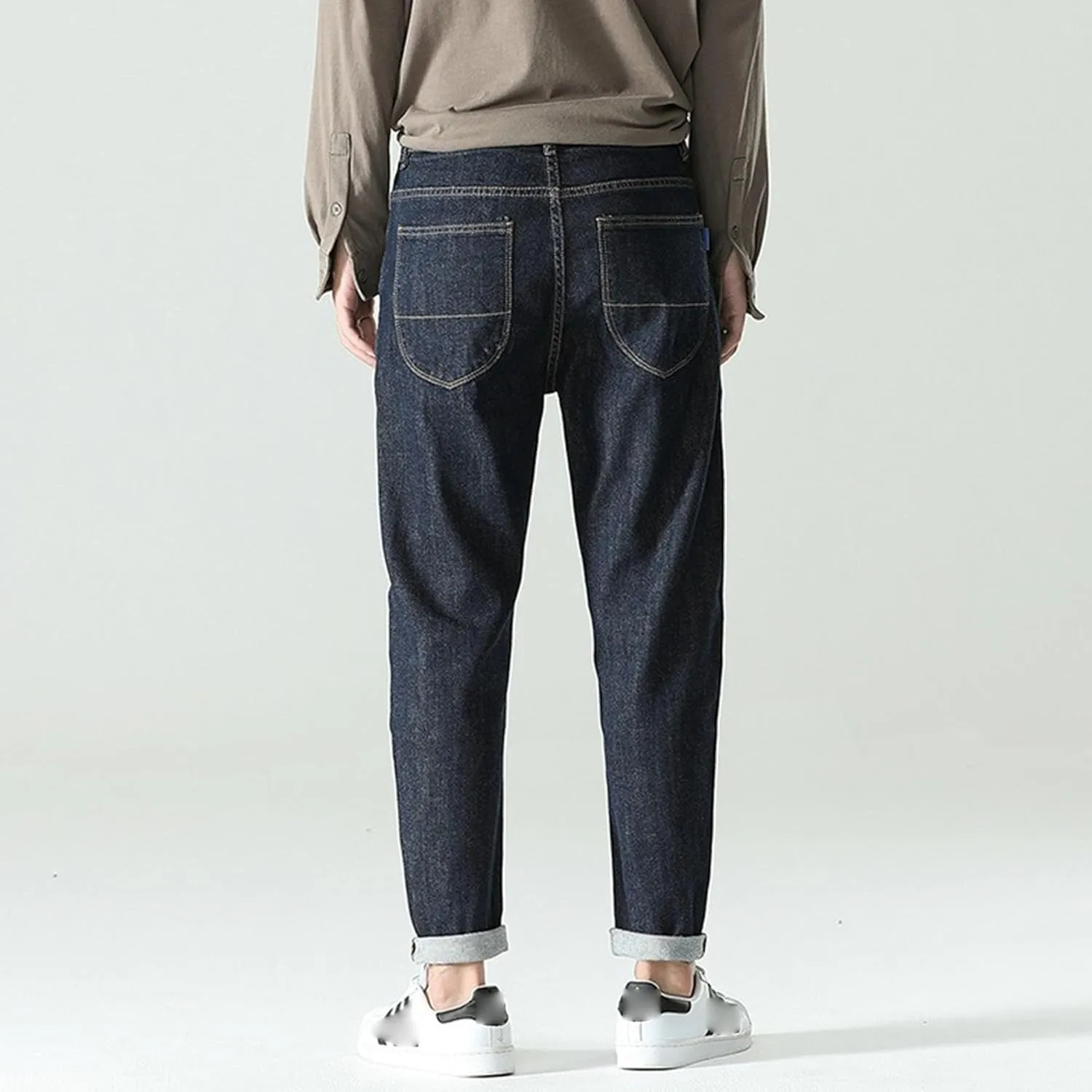 Cowboy Cut Vintage Pants Classic Pocket Relaxed Fit Cotton Jean Slim Fit Straight Leg Denim Jeans