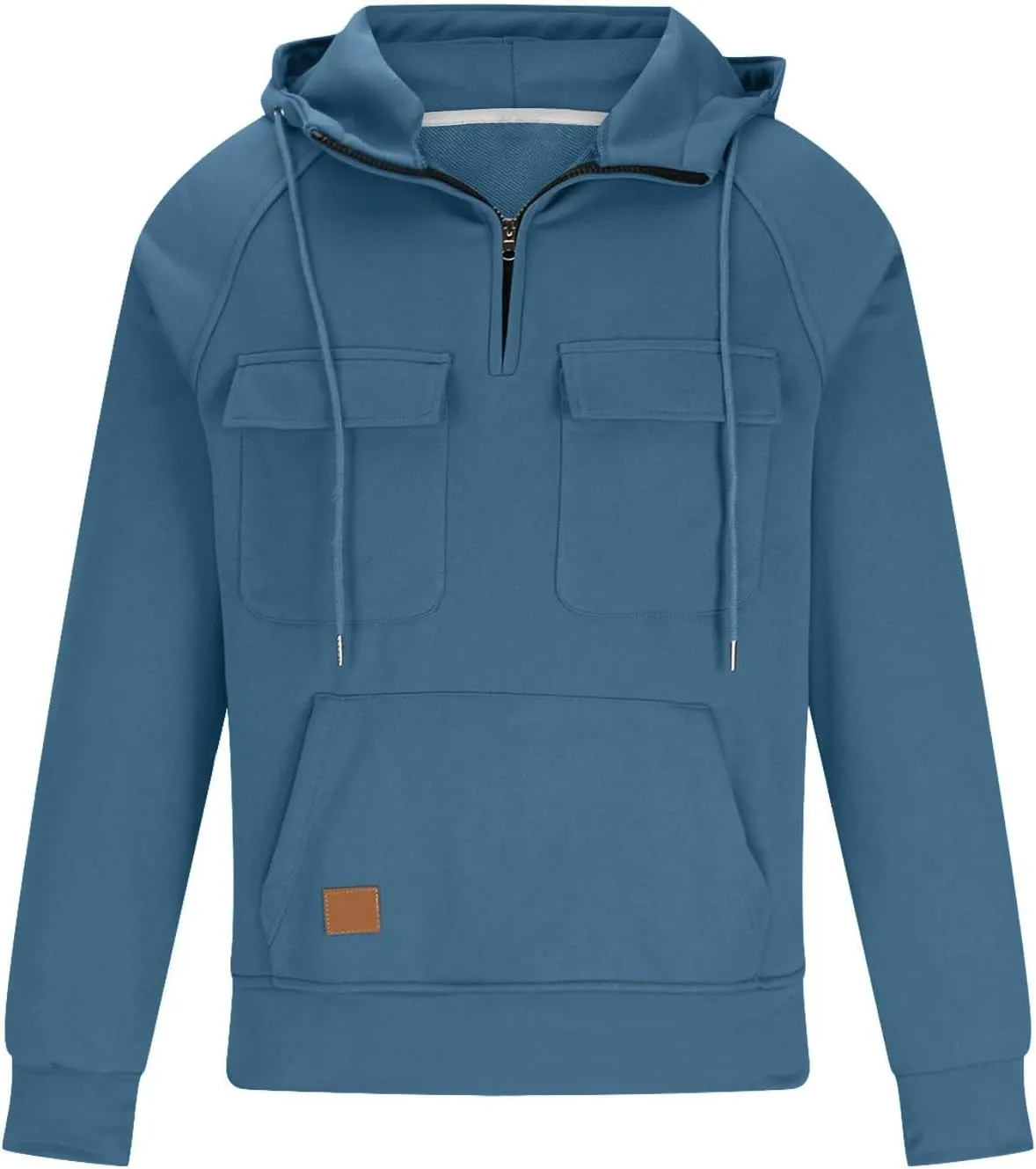 Ctreela Tactical Hoodie Coats for Men's Outdoor Windproof Hoodie Military Jacket Coat Sports Work 1/4 Zip Hooded Sweatshirts