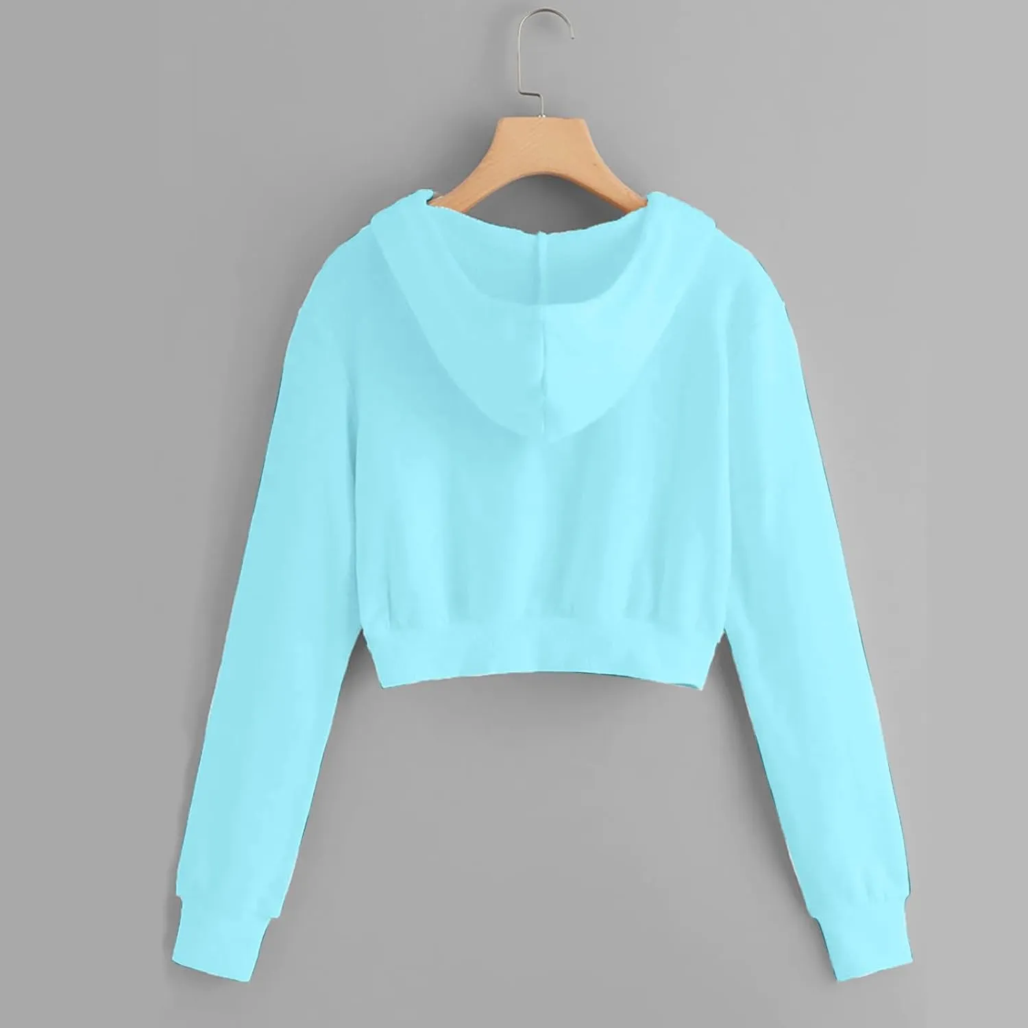 Dademeo Y2k Zip up Cropped Hoodies Sweatshirts for Teen Girls Fall Fleece Casual Drawstring Hoodies Jackets with Pockets