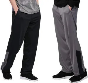 DEVOPS 1 or 2 Pack Men's Active Performance Workout Athletic Training Sweatpants Gymwear
