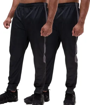 DEVOPS 1 or 2 Pack Men's Active Performance Workout Athletic Training Sweatpants Gymwear