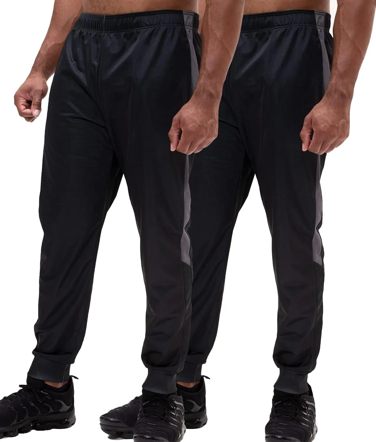 DEVOPS 1 or 2 Pack Men's Active Performance Workout Athletic Training Sweatpants Gymwear