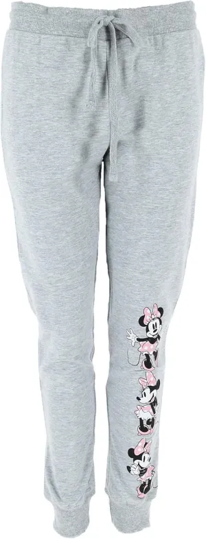 Disney Junior Athleisure Pant Minnie Expressions Gray Pink X-Large