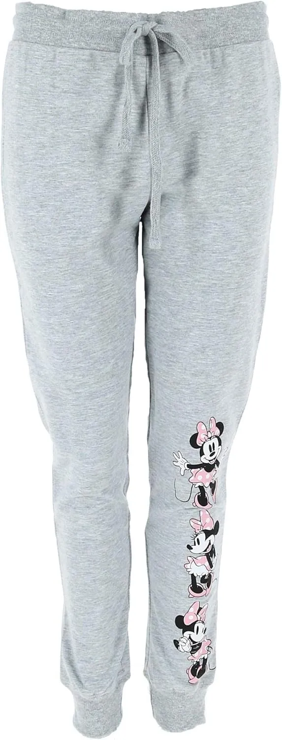 Disney Junior Athleisure Pant Minnie Expressions Gray Pink X-Large