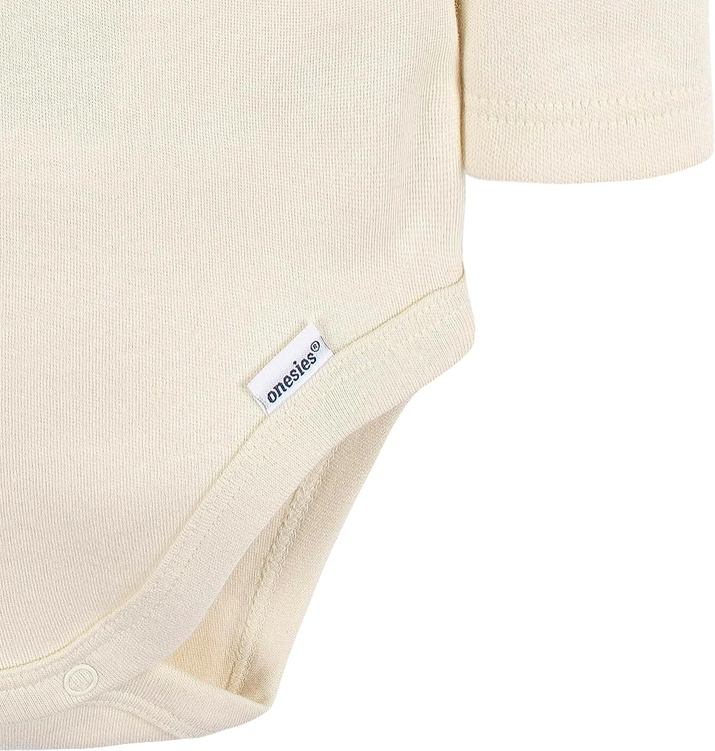 Gerber Baby Long Sleeve Solid Onesies Multi-Pack Interlock 180 Gsm