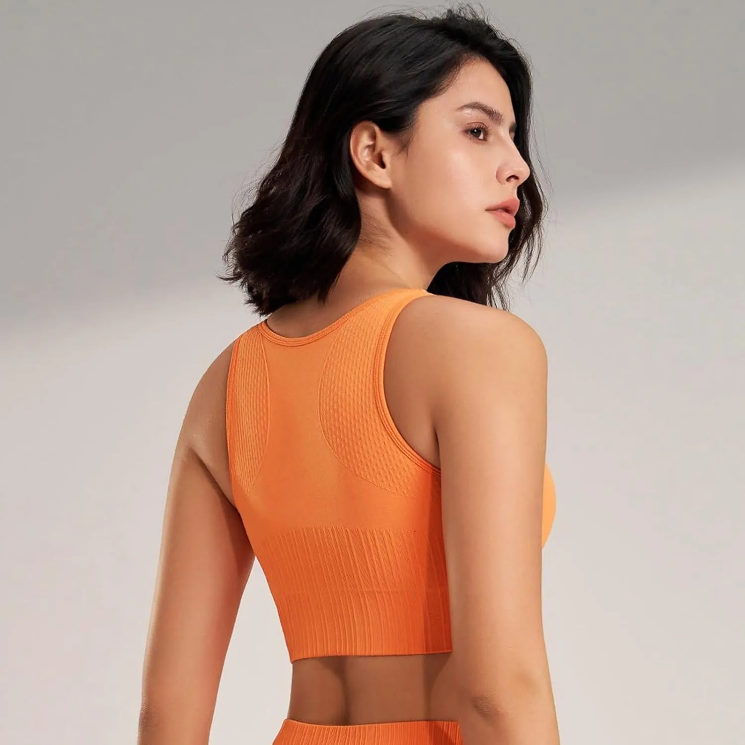 High Support Sports Bras for Women Full Coverage Seamless Yoga Workout Running Athletic Bralettes Quick Dry Active Bras