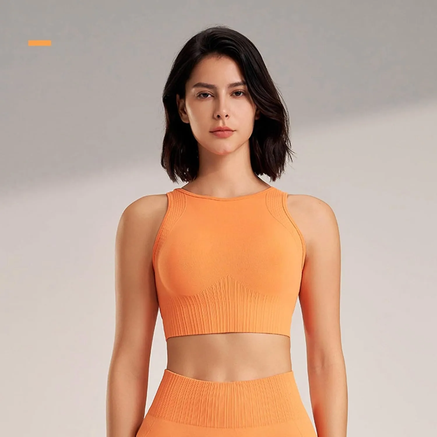 High Support Sports Bras for Women Full Coverage Seamless Yoga Workout Running Athletic Bralettes Quick Dry Active Bras