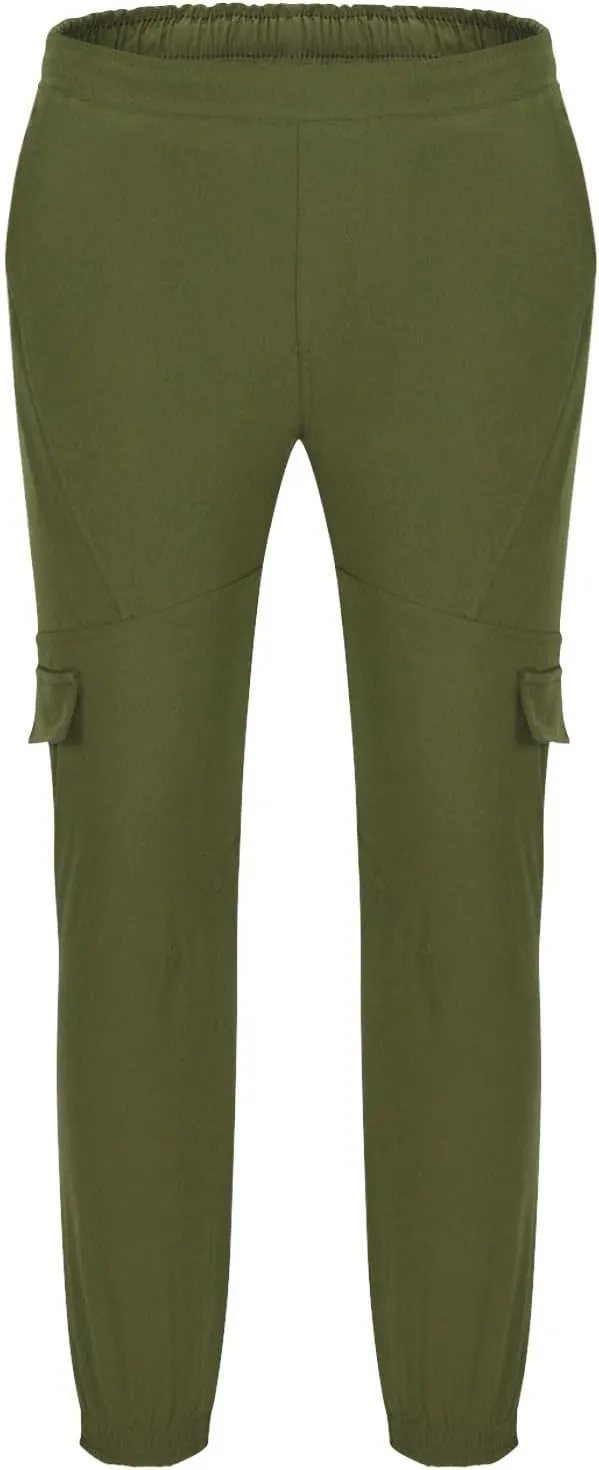Hiking Pants Men Camo Mens Cargo Pants Outdoor Slim Fit Lightweight Joggers Work Pants Multi-Pocket Military Pants
