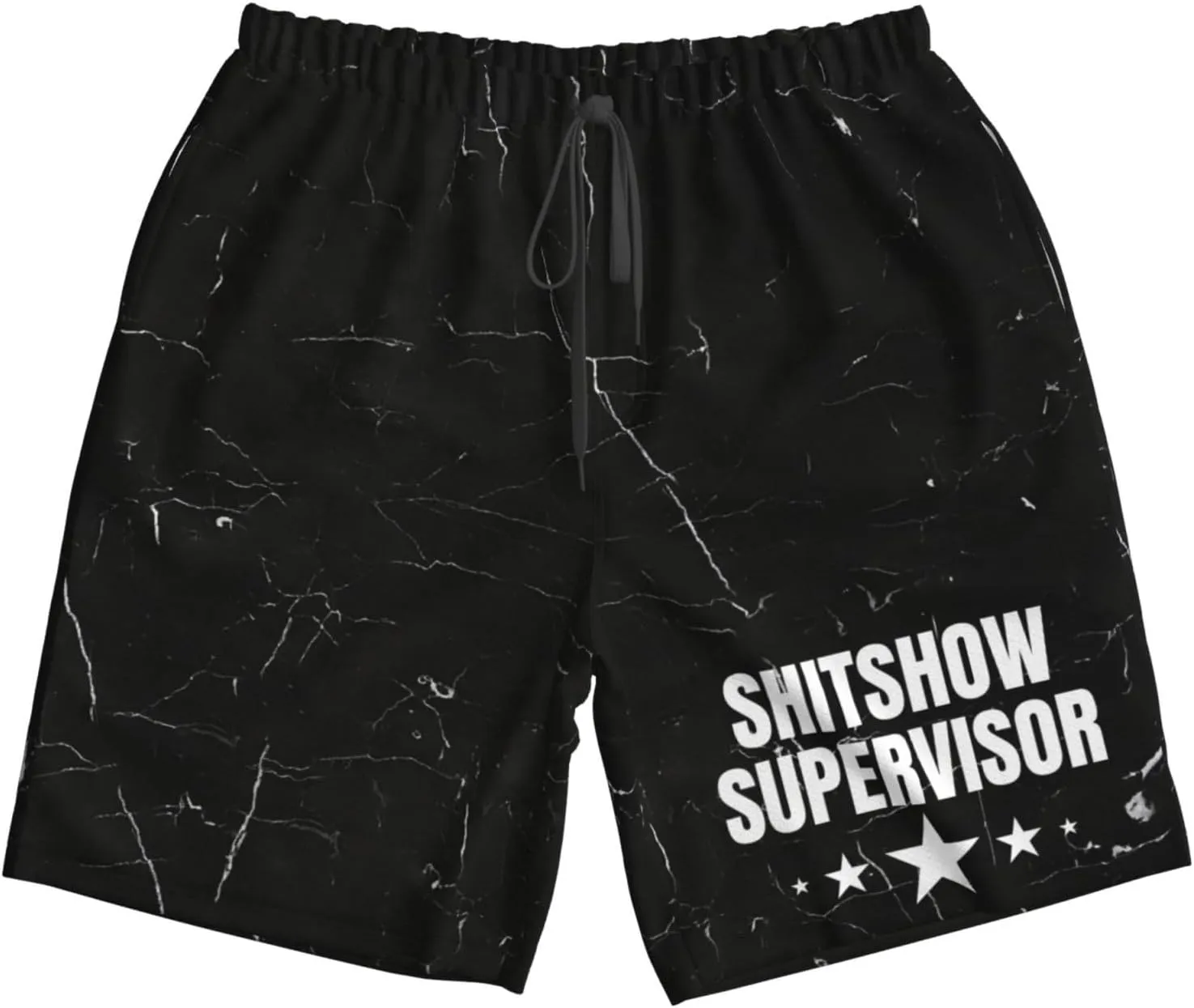 HILLBACK Funny Shit Show Supervisor Gifts Manager Gift Men's Basketball Shorts Hiking Shorts Summer Shorts Gym Workout Shorts