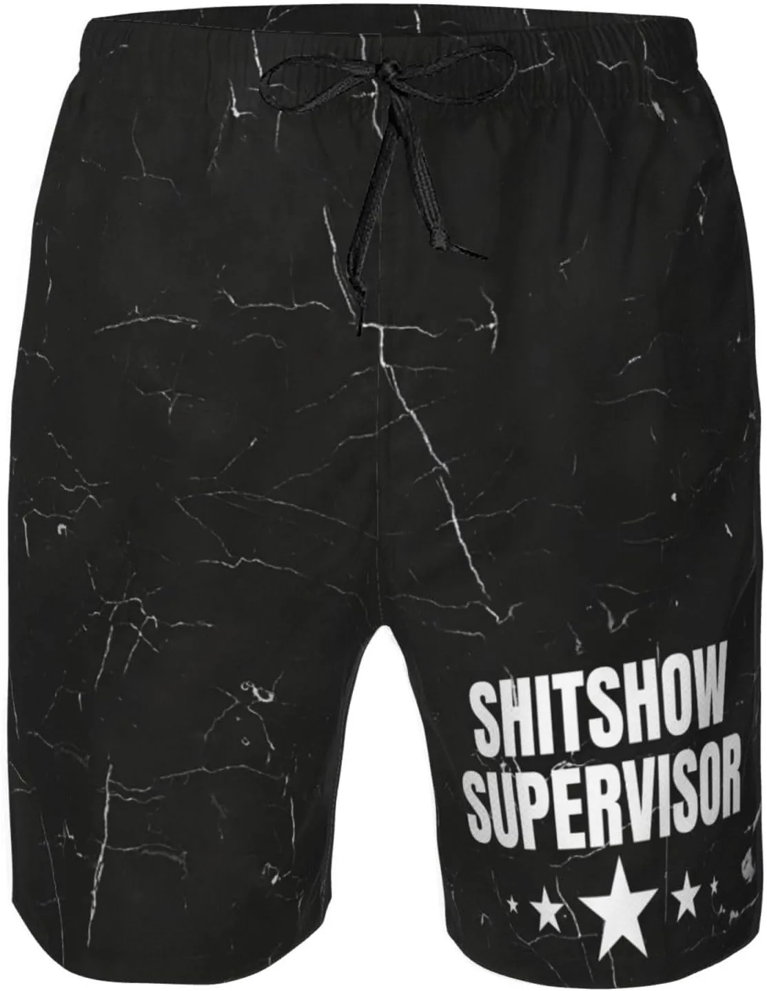 HILLBACK Funny Shit Show Supervisor Gifts Manager Gift Men's Basketball Shorts Hiking Shorts Summer Shorts Gym Workout Shorts