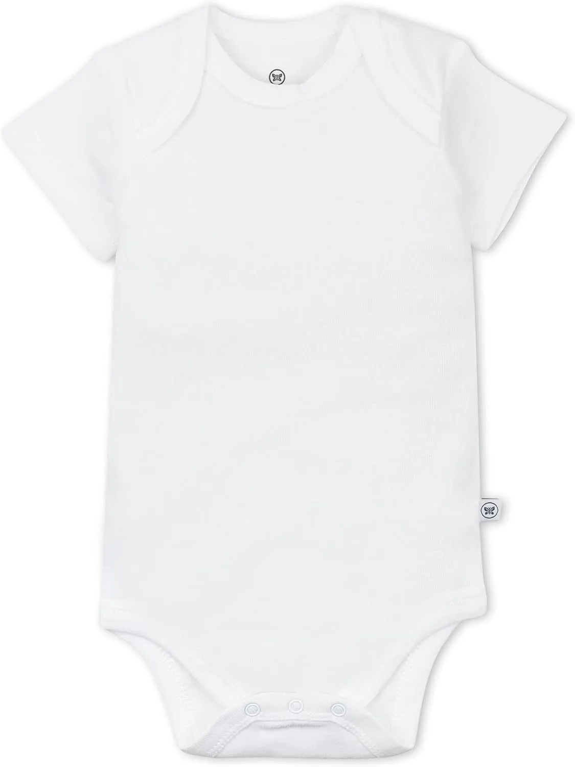HonestBaby 4-pack Short Sleeve Bodysuits One-piece 100% Organic Cotton for Infant Baby Boys, Girls