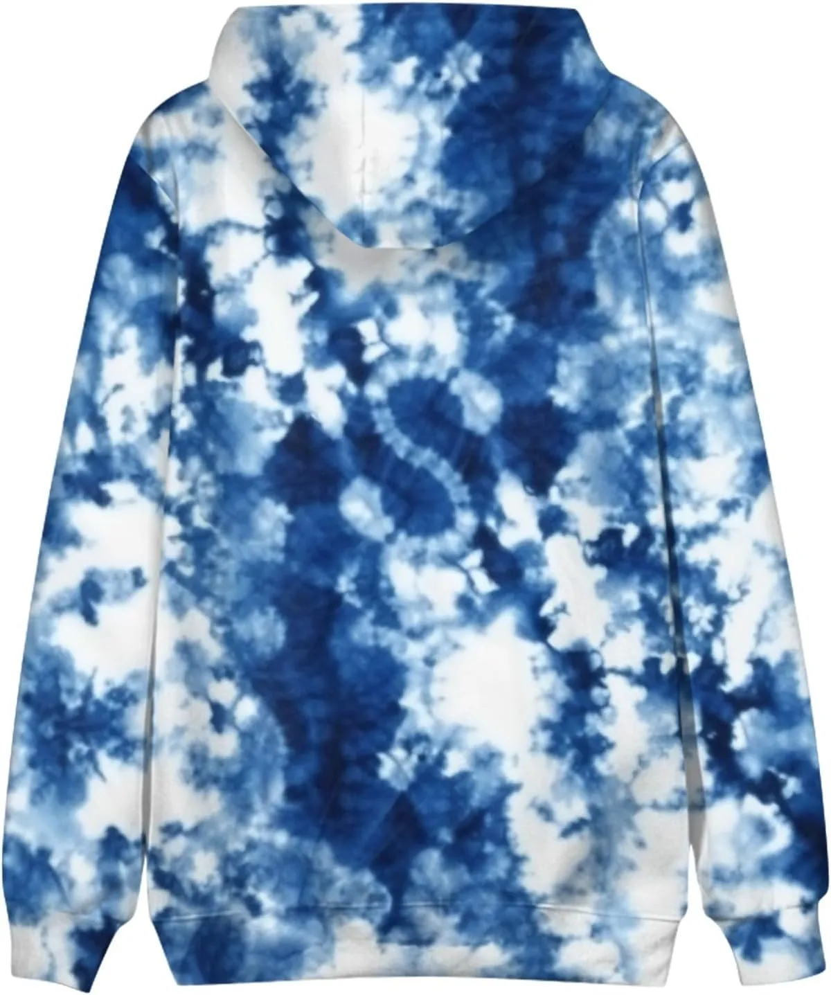 Hoodies For Men Fashion Tie Dye Print Hooded Mens Sweatshirt With Pocket Casual Workout Men'S Hoodies Pullover