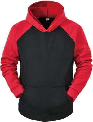 Hoodies for Men Pullover, Mens Hoodies Pullover Patchwork Color Block Sweatshirts Casual Drawstring Tops with Kanga Pockets A