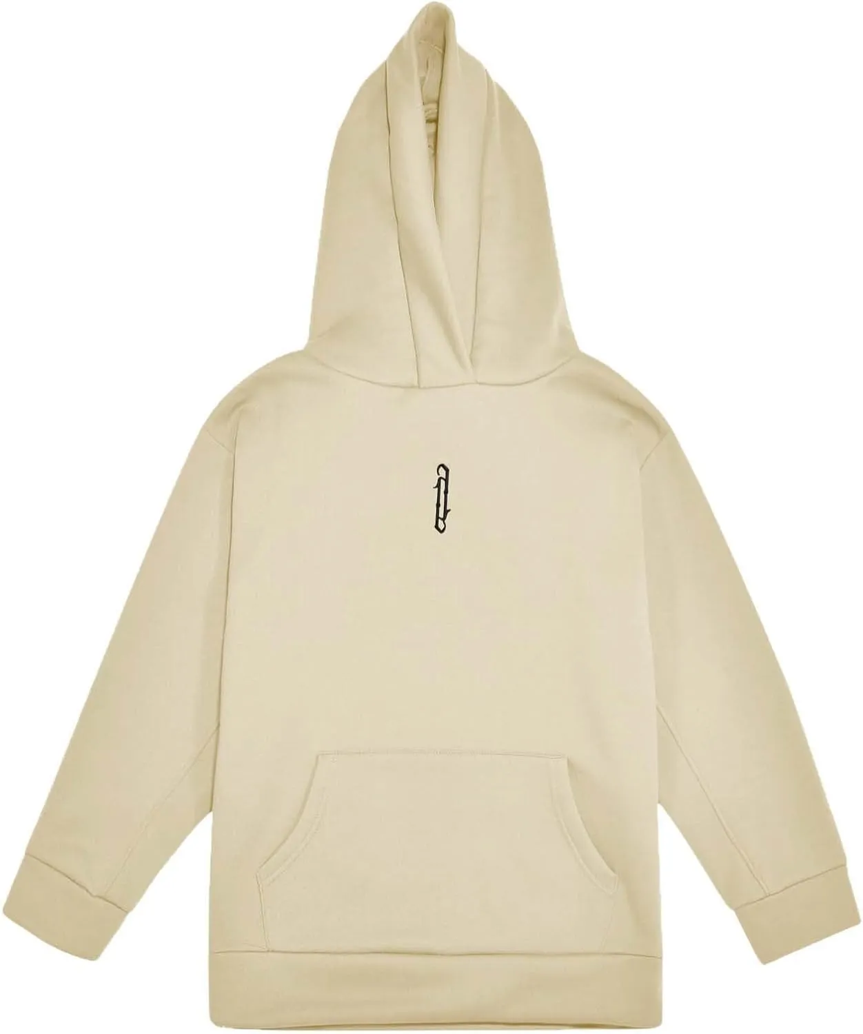 Hoodies for Men Turtleneck Cowl Hoodie Casual Pullover Fall Winter Loose Fit Tops with Embroidery