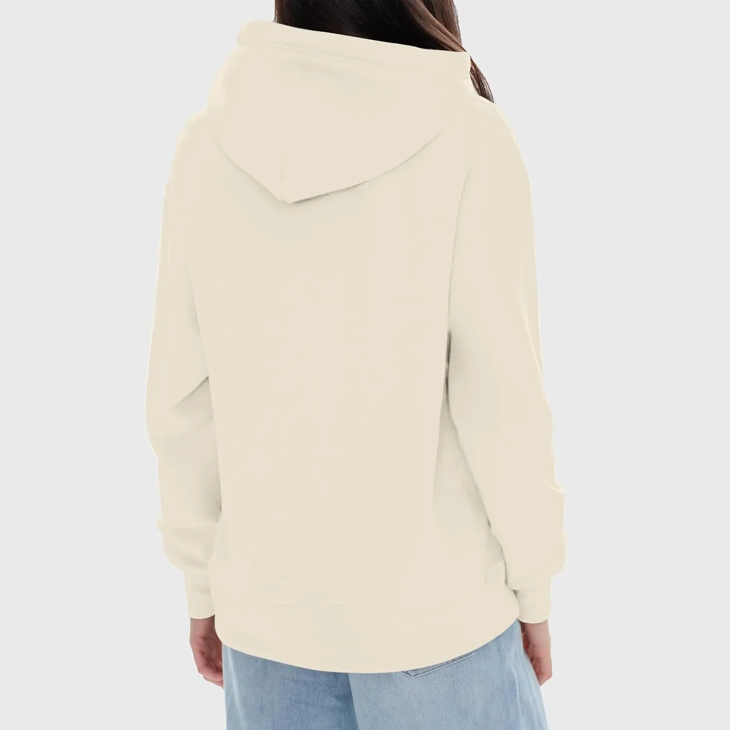 Hoodies for Women Fall Fashion 2024 Long Sleeve Outfits Tops Oversized Hoodies Solid Sweatshirt with Pocket