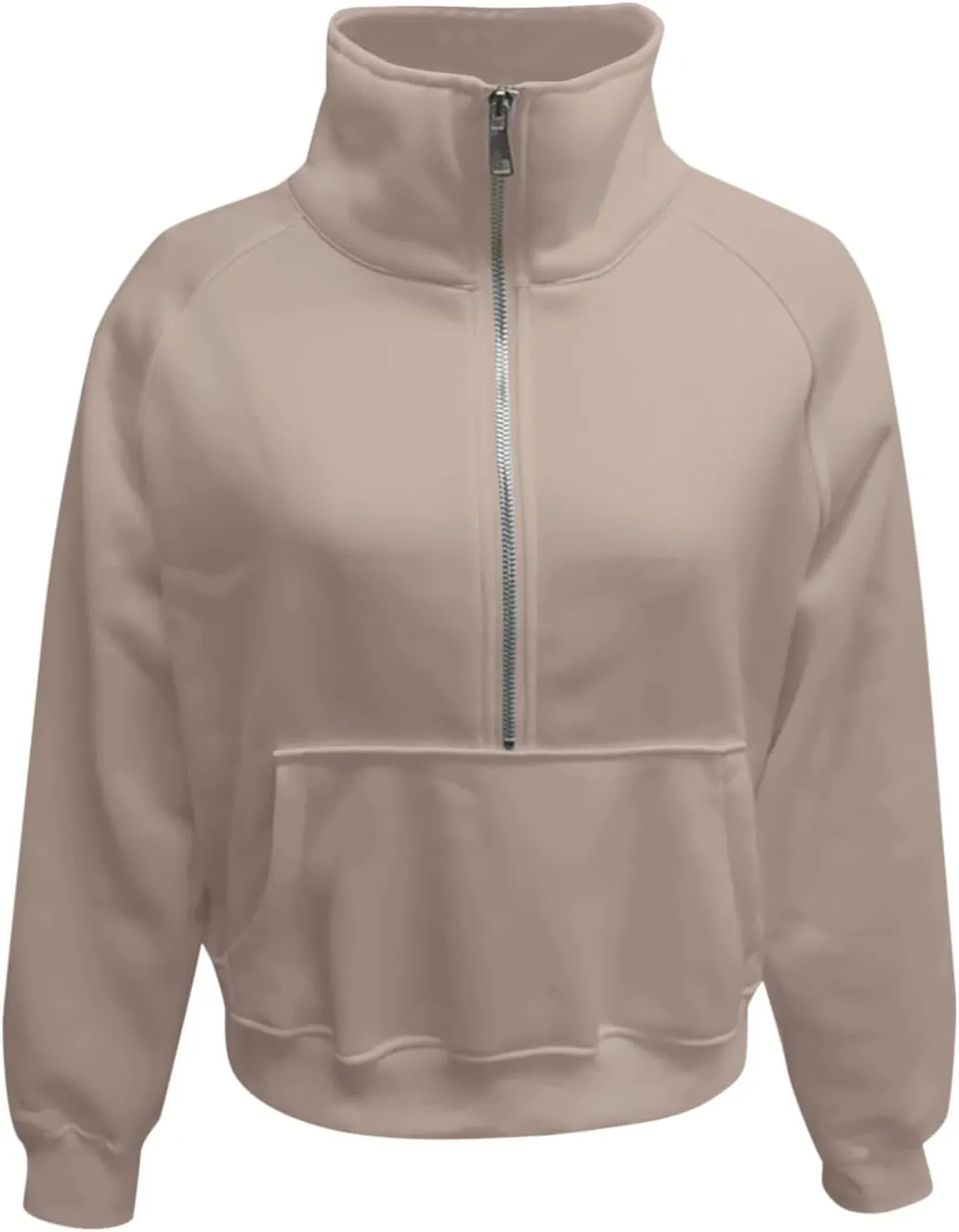 Hoodies for Women Sweatshirts Half Zip Cropped Pullover Fleece Quarter Zipper Hoodies Fall outfits Trendy Clothes Thumb Hole